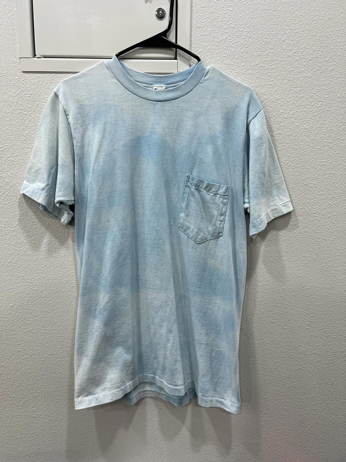 Other 60s Sky Blue Selvedge Pocket Tee Size US M / EU 48-50 / 2 - 1 Thumbnail