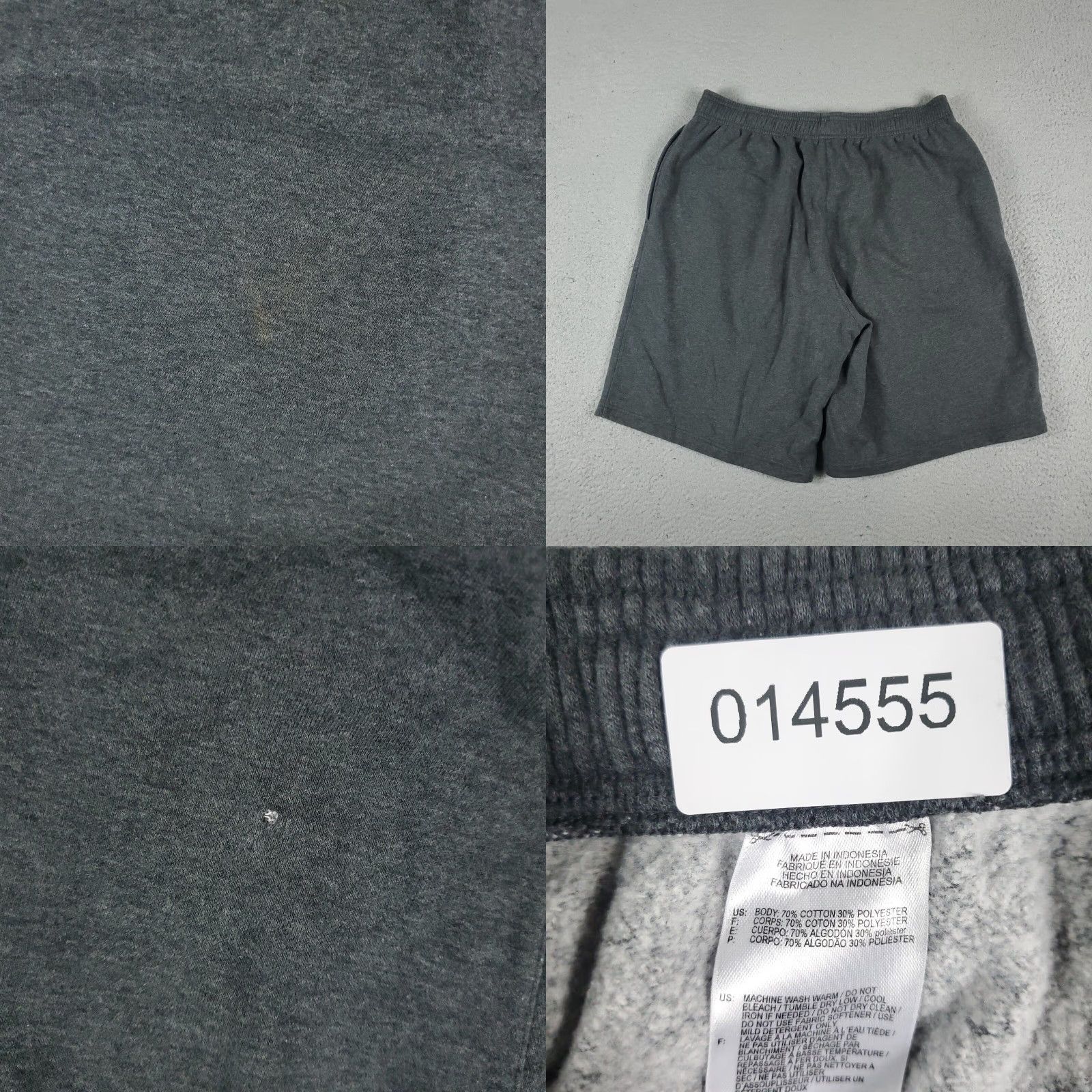 Adidas Adidas Gray Lace Tie Active Sweatshorts Sweat Shorts Mens Size 32 Size US 32 / EU 48 - 8 Thumbnail