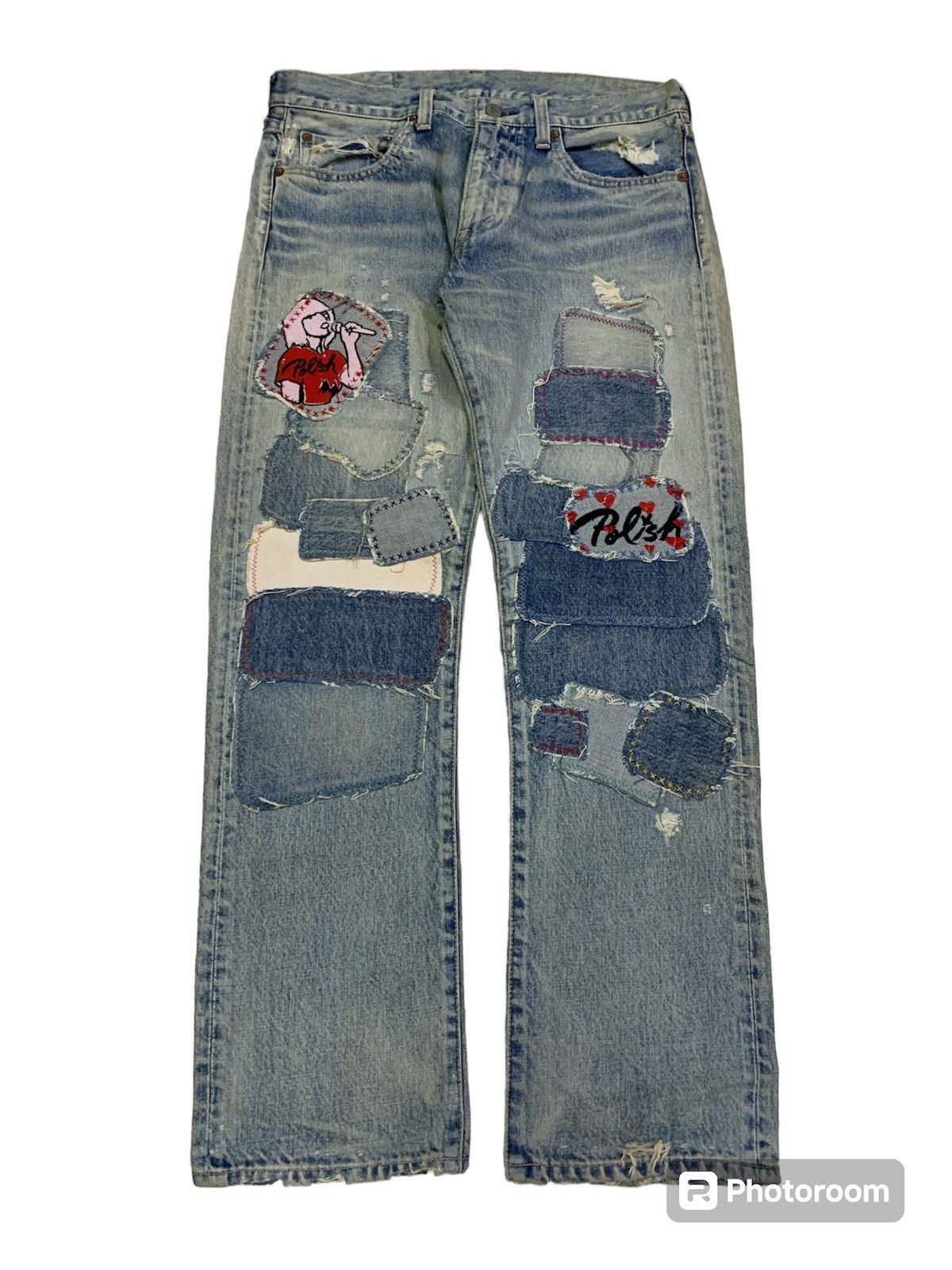Hysteric Glamour 💥Avant-Garde Rna Patchwork hysteric Style Denim Size US 30 / EU 46 - 1 Thumbnail