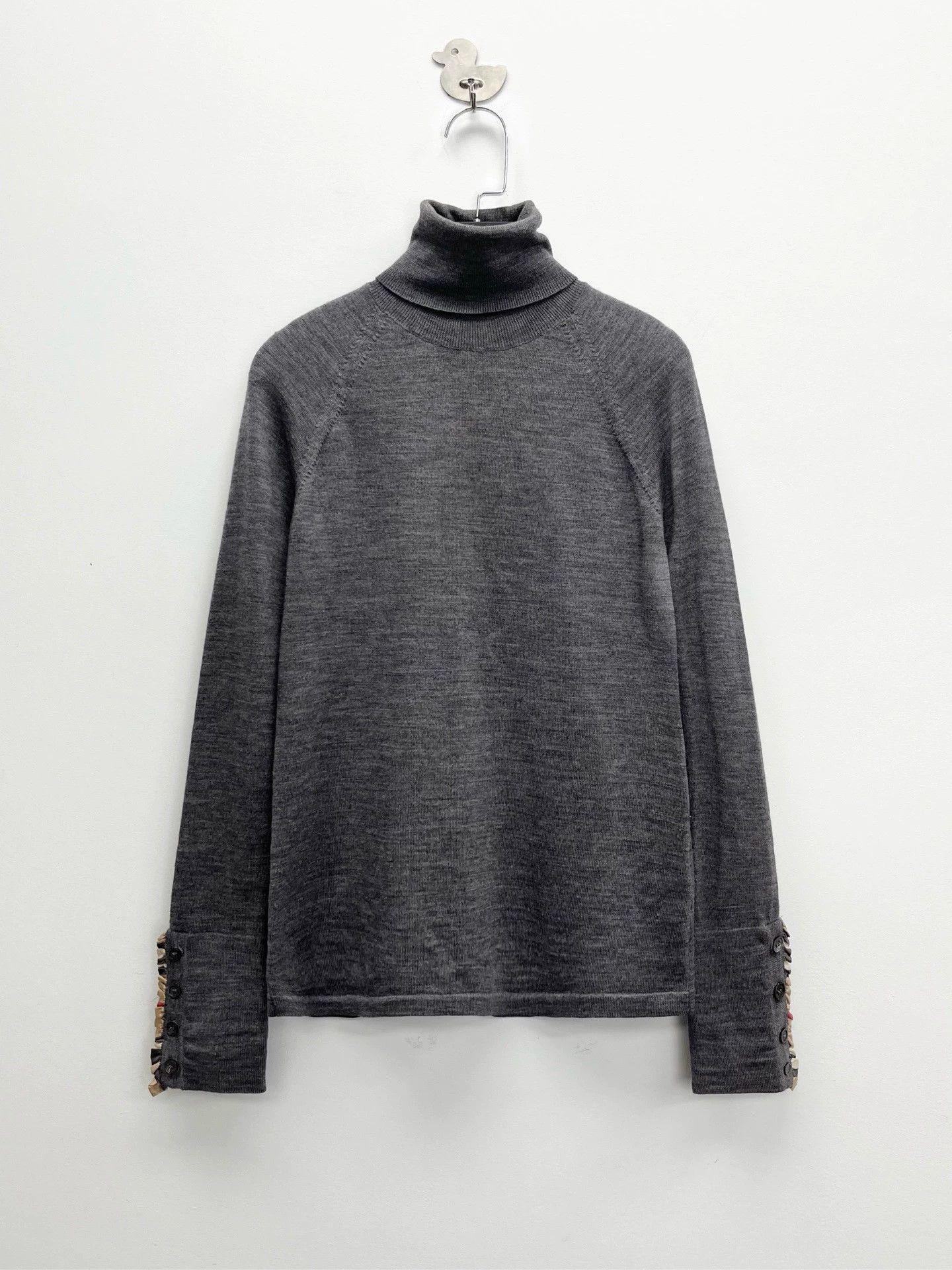 Burberry Gray Turtleneck Sweater