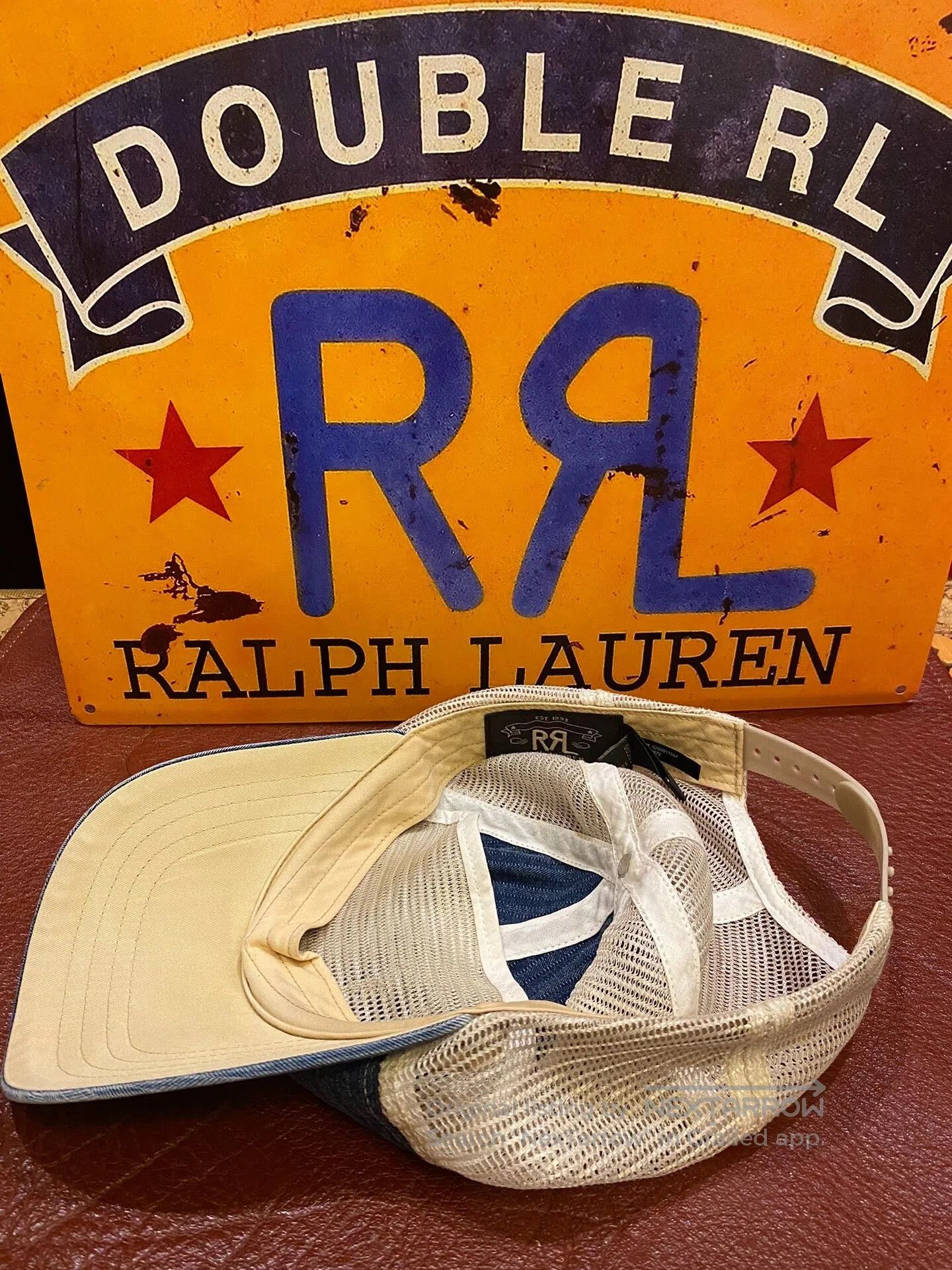RRL Ralph Lauren 2013 Double RL RRL Indigo HBT Trucker Cap. Size ONE SIZE - 7 Thumbnail