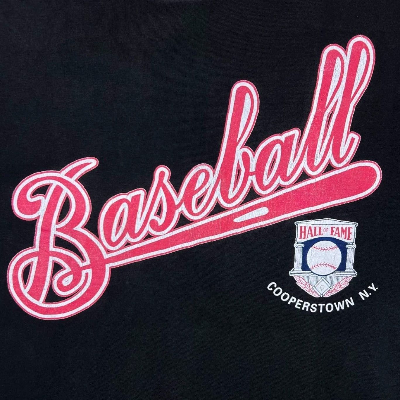 Vintage VINTAGE Baseball Hall Of Fame “1992 Inductees” Souvenir Single Stitch T-Shirt L Black Mens Regular Cotton Graphic Back Front Size US L / EU 52-54 / 3 - 5 Thumbnail