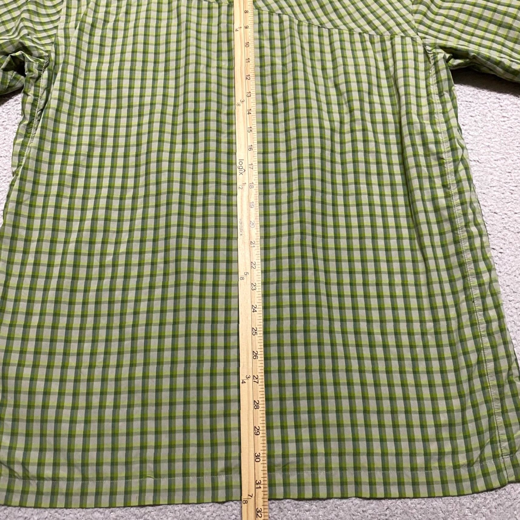 Vintage Cabela's Mens Large Shirt Green Plaid Short Sleeve Button-Front Outdoor Hiking Size US L / EU 52-54 / 3 - 7 Thumbnail