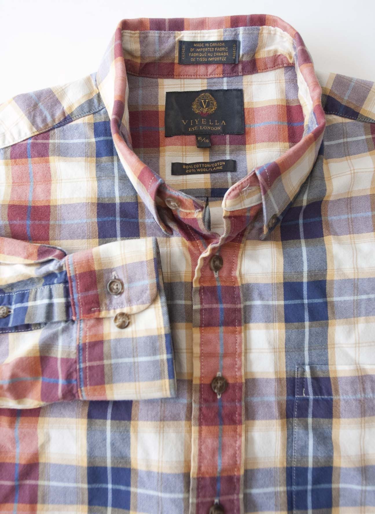Viyella Viyella Shirt Flannel Size XL Made in Canada Multicolor Size US XL / EU 56 / 4 - 4 Thumbnail