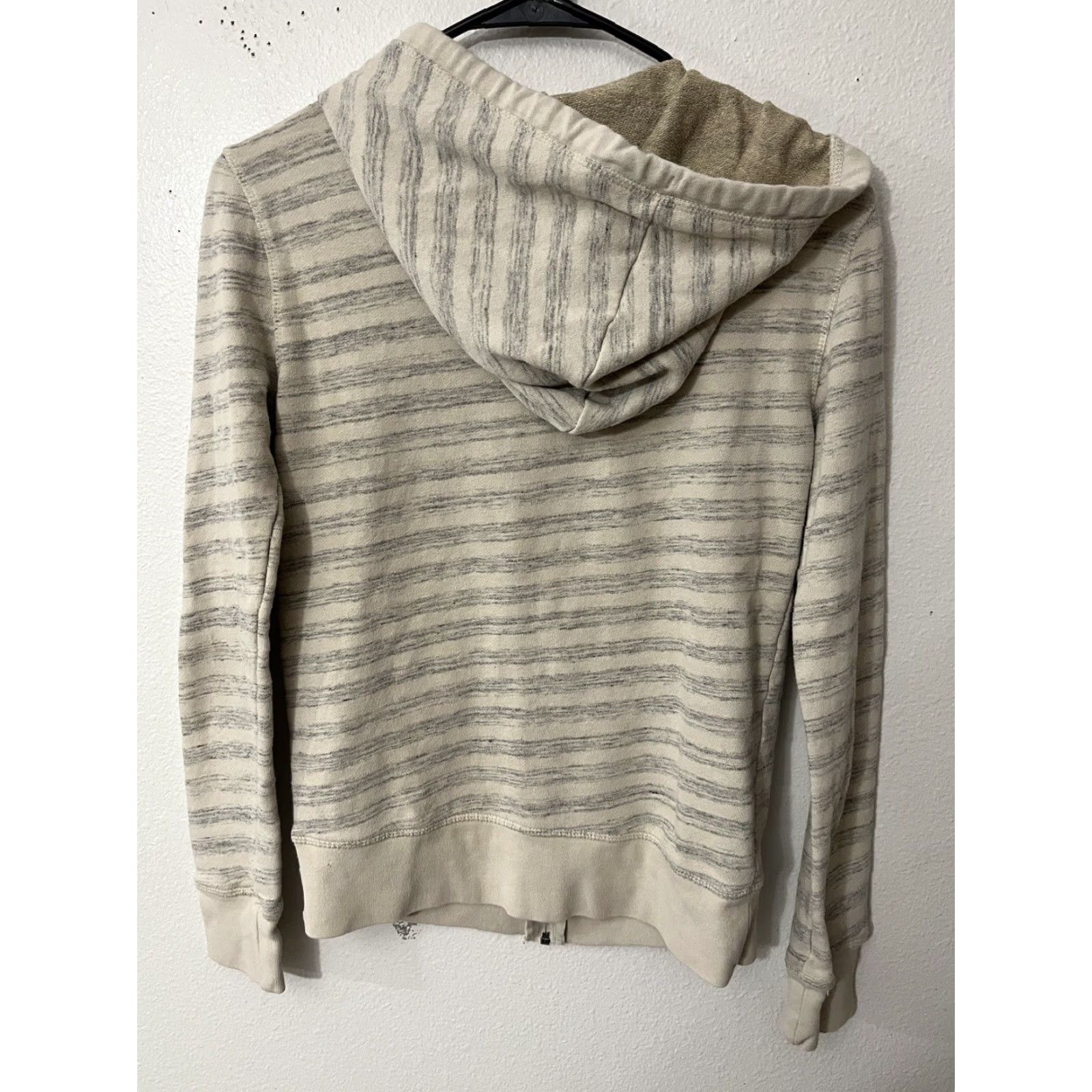 Vans vans hoodie womens XS Beige Gray Striped Full Zip Hoodie Size XS / US 0-2 / IT 36-38 - 4 Thumbnail