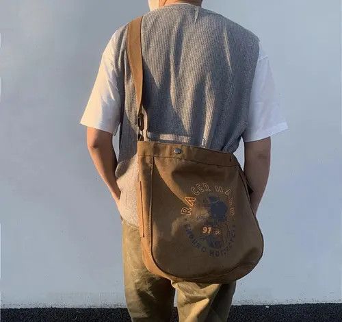 Japanese Brand 90s retro cartoon graphic canvas shoulder bag crossbody y2k Size ONE SIZE - 2 Thumbnail