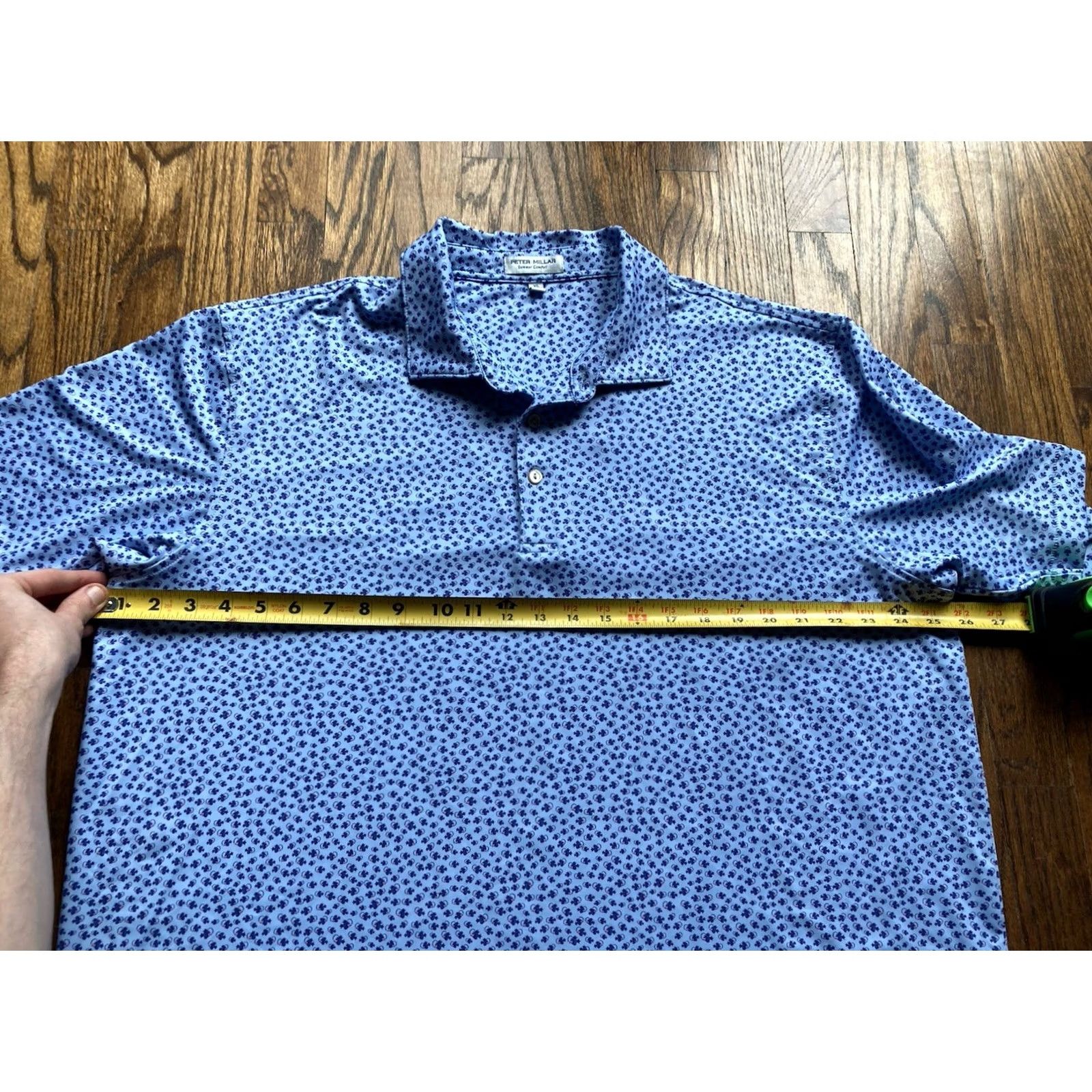 Peter Millar Peter Millar Polo Shirt Mens XL Summer Comfort Golf Blue AOP Preppy Fishing Tackle Theme Size US XL / EU 56 / 4 - 6 Thumbnail