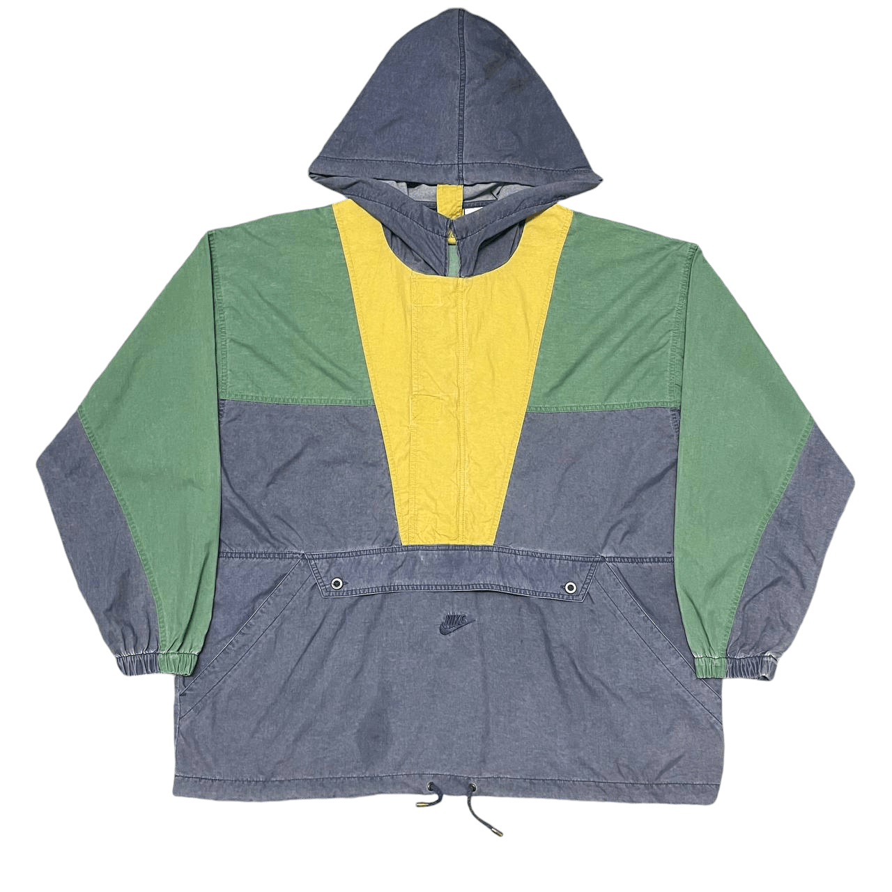 Vintage 90's Nike Color Block Anorak Jacket Center Swoosh