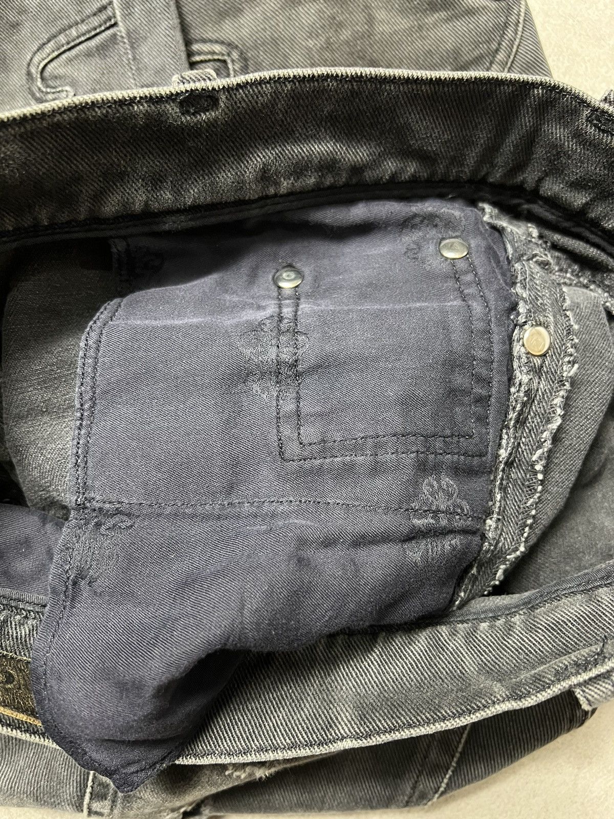 Chrome Hearts Flare Knee Denim Jeans