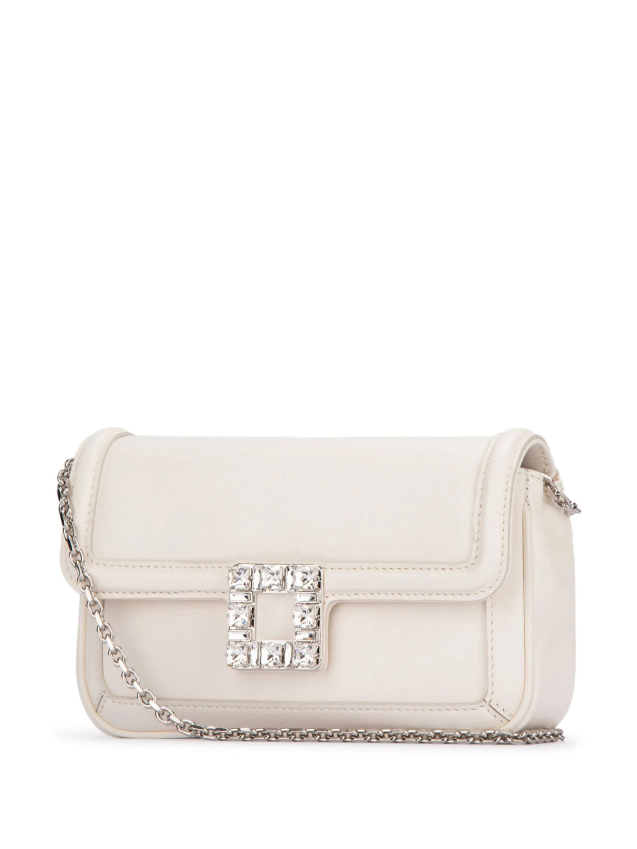 Roger Vivier o1s22i1n0325 Size: OS / Leather Clutch Bag in Cream Size ONE SIZE - 3 Thumbnail