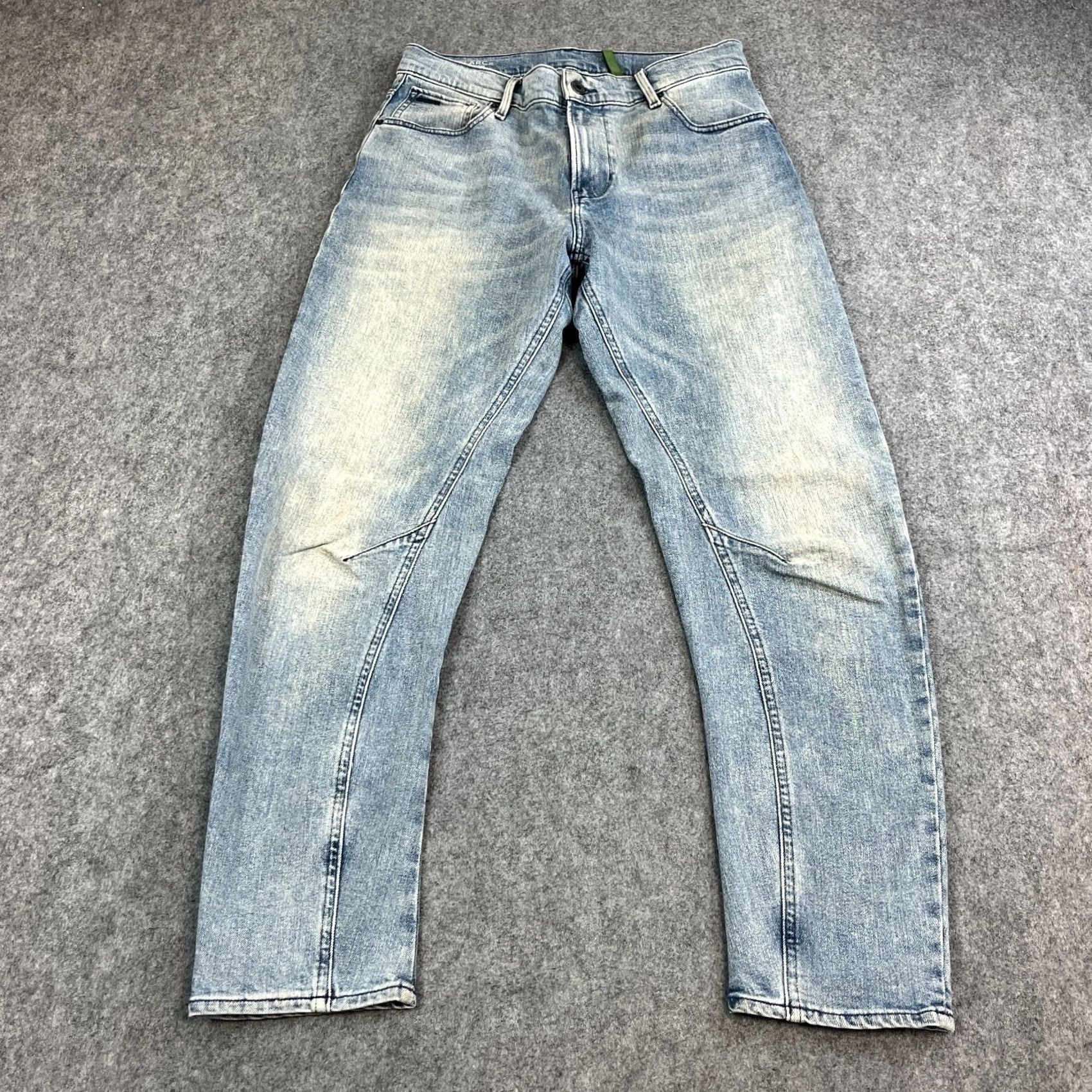G-Star G-Star Womens Jeans Boyfriend Arc Tapered 27 34 UK 8 Light Blue Wash Y2K Regular Rise 5-Pocket Denim Jeans Womens Size 30" / US 8 / IT 44 - 2 Thumbnail