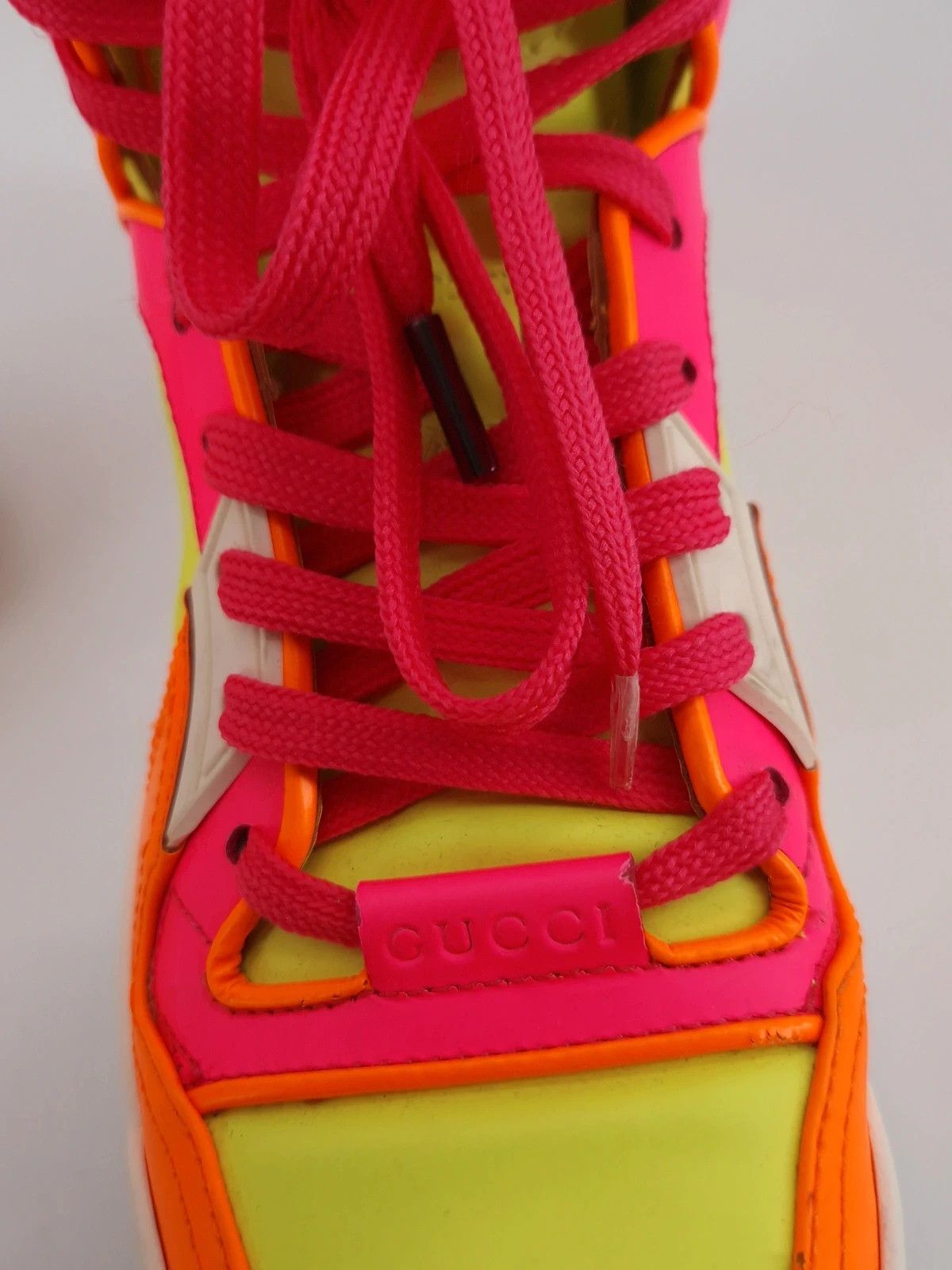 Gucci Gucci Neon Interlocking G Sneakers emo swag Size US 6 / IT 36 - 9 Thumbnail