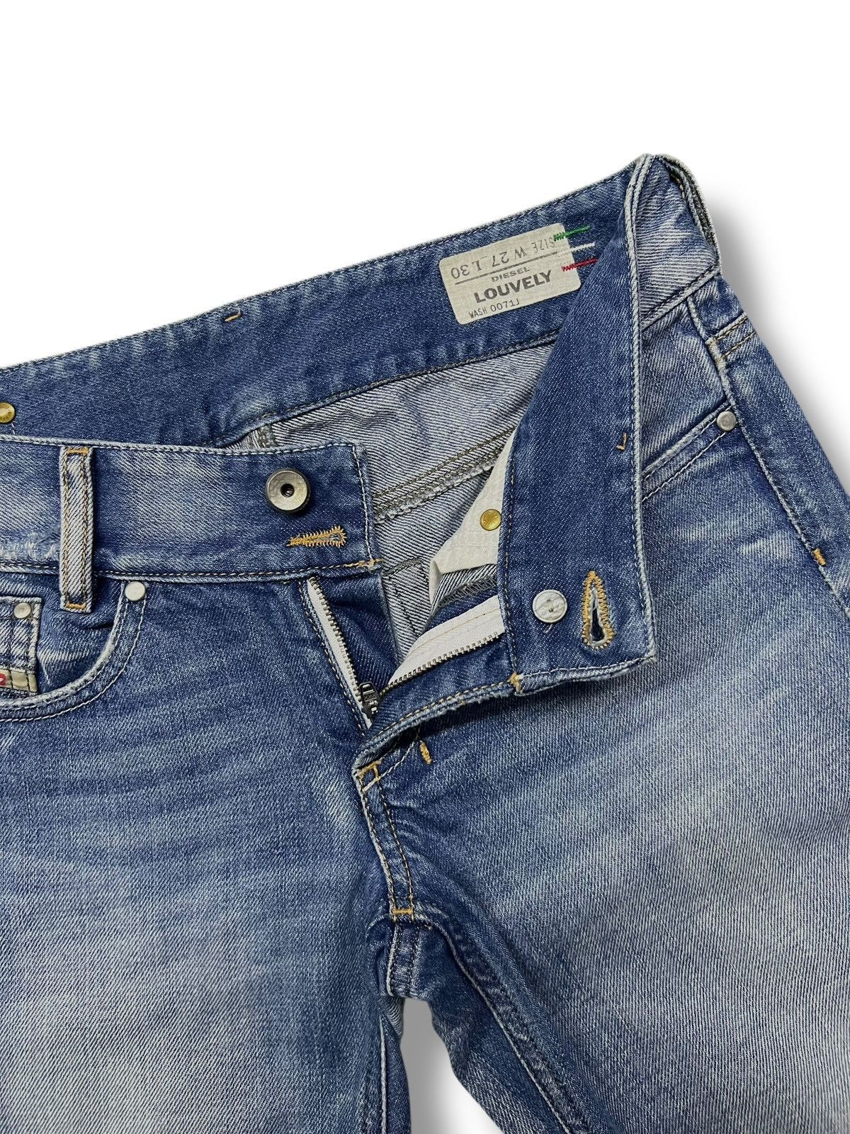 Diesel Flared Vintage Diesel Louvely Italy - Faded Wash Jeans Size 29" - 9 Thumbnail