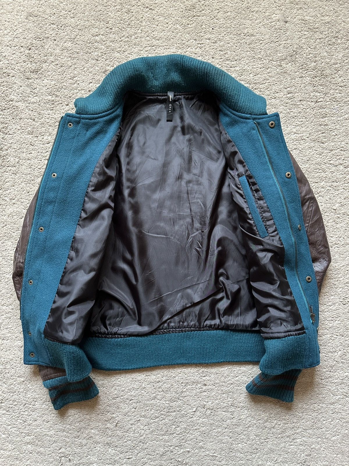 If Six Was Nine 2000s Vintage qlamb Japan Leather Sleeve Varsity Jacket Size US S / EU 44-46 / 1 - 4 Thumbnail