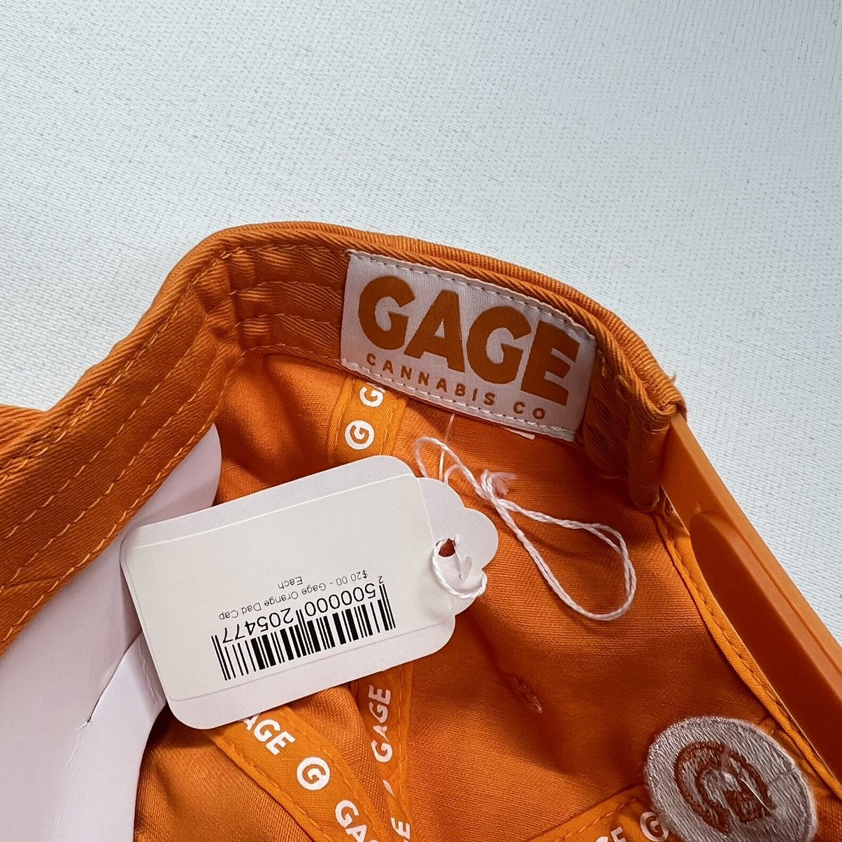 Other Gage Cannabis Hat Cap Mens Orange Snapback Embroidered Logo Size ONE SIZE - 9 Thumbnail