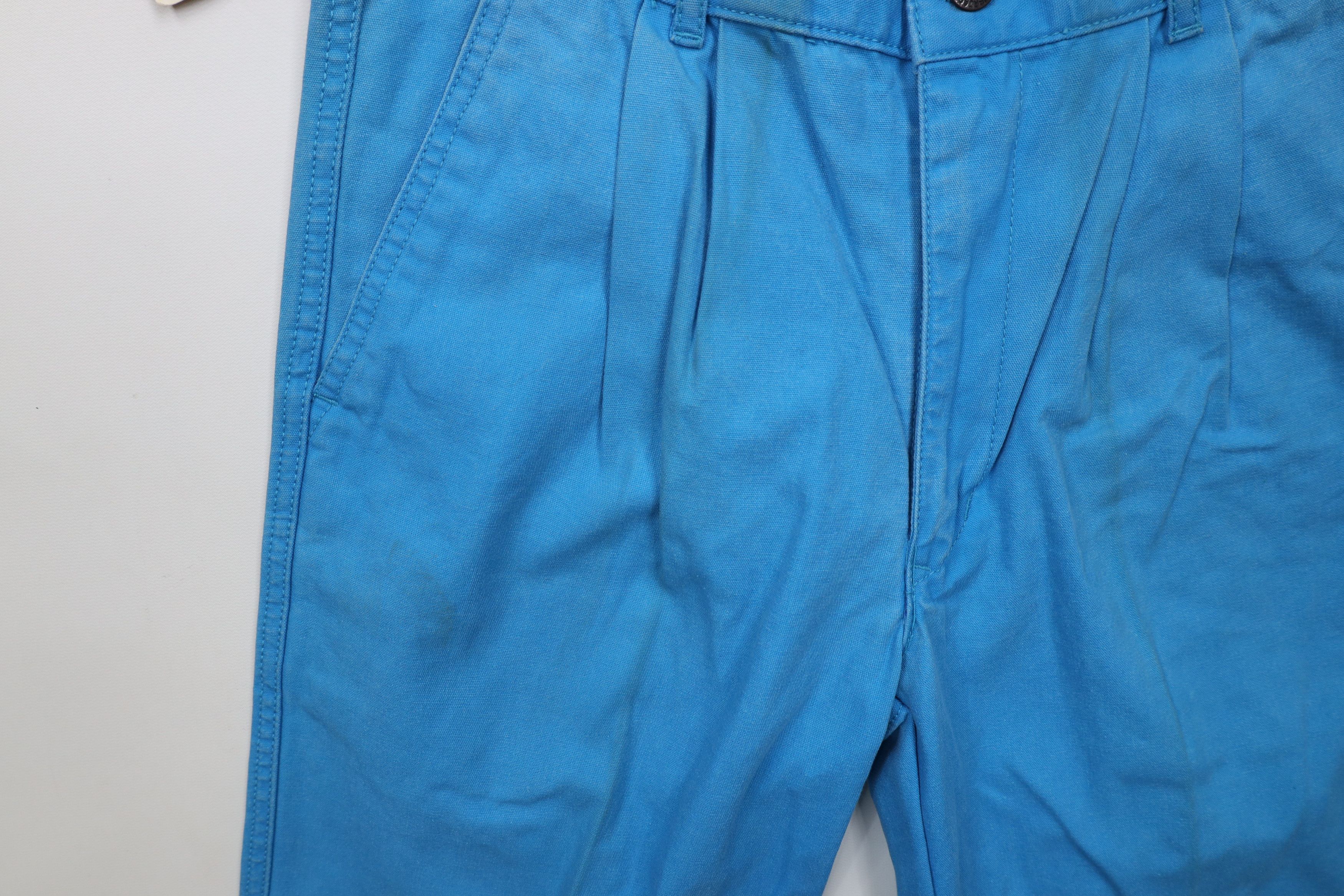Vintage Deadstock Vintage 80s 90s Streetwear Straight Leg Pants Blue Size US 29 - 7 Thumbnail