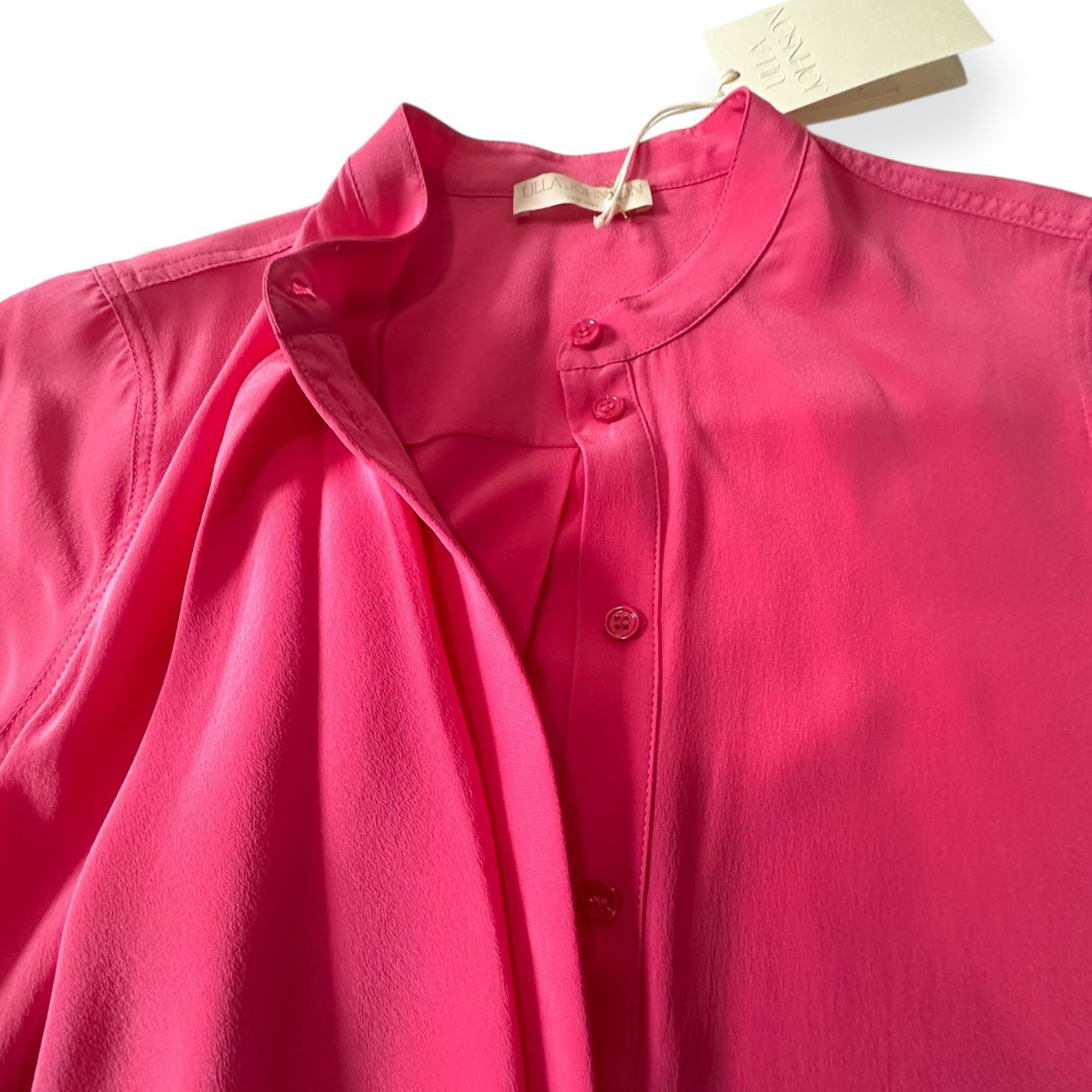 Ulla Johnson ULLA JOHNSON Adalyn Silk Mini Dress, Pink, Size 4, New with Size S / US 4 / IT 40 - 17 Thumbnail