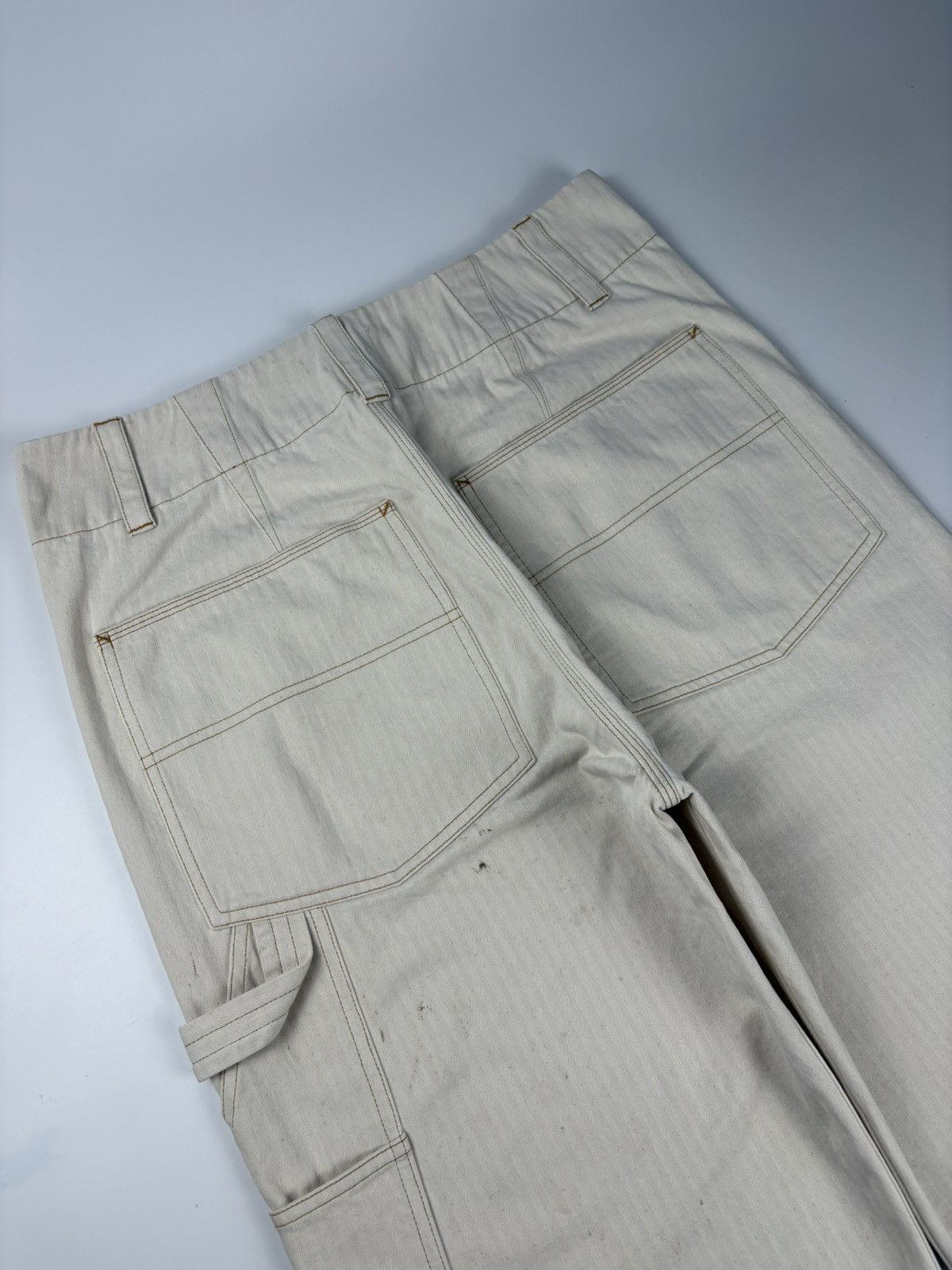 Isabel Marant Myler Herringbone Wide Leg Pant Size 28" / US 6 / IT 42 - 12 Thumbnail