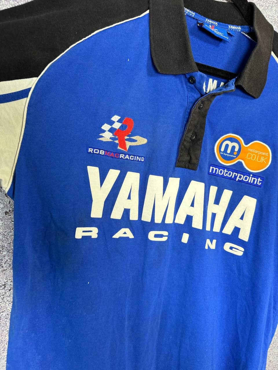Vintage × Yamaha Vintage Yamaha Rob Mac Racing Superbike Moto Polo Shirt Size US L / EU 52-54 / 3 - 8 Thumbnail