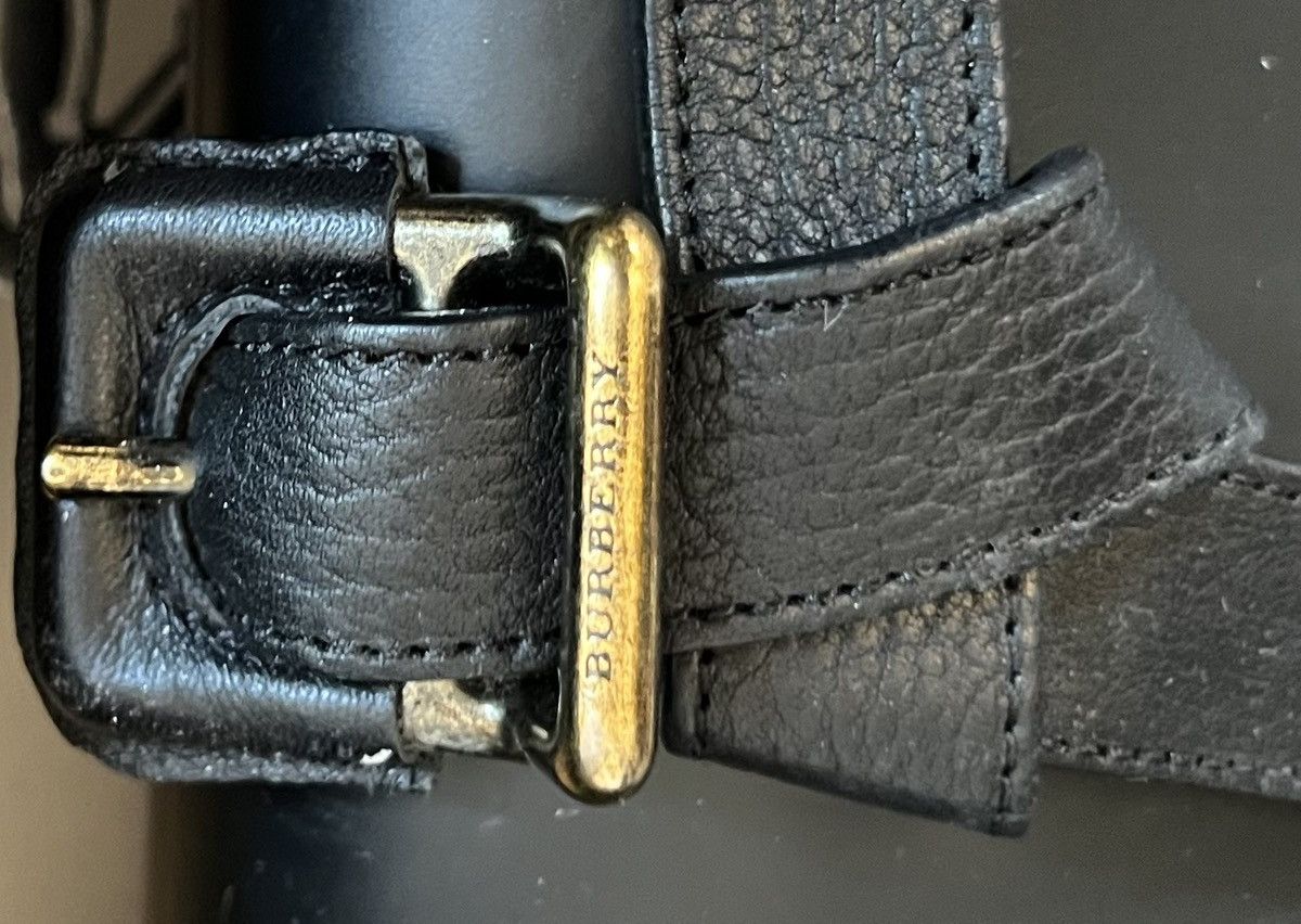 Burberry Authentic Burberry black brain riding rainboot belt Italy 37 Size US 6.5 / IT 36.5 - 4 Thumbnail