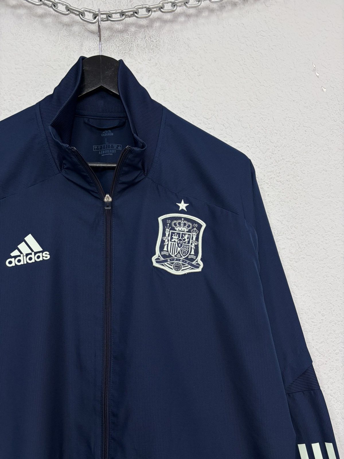 Adidas Adidas Spain National Team Track Jacket Navy Football Traini Size US L / EU 52-54 / 3 - 6 Thumbnail