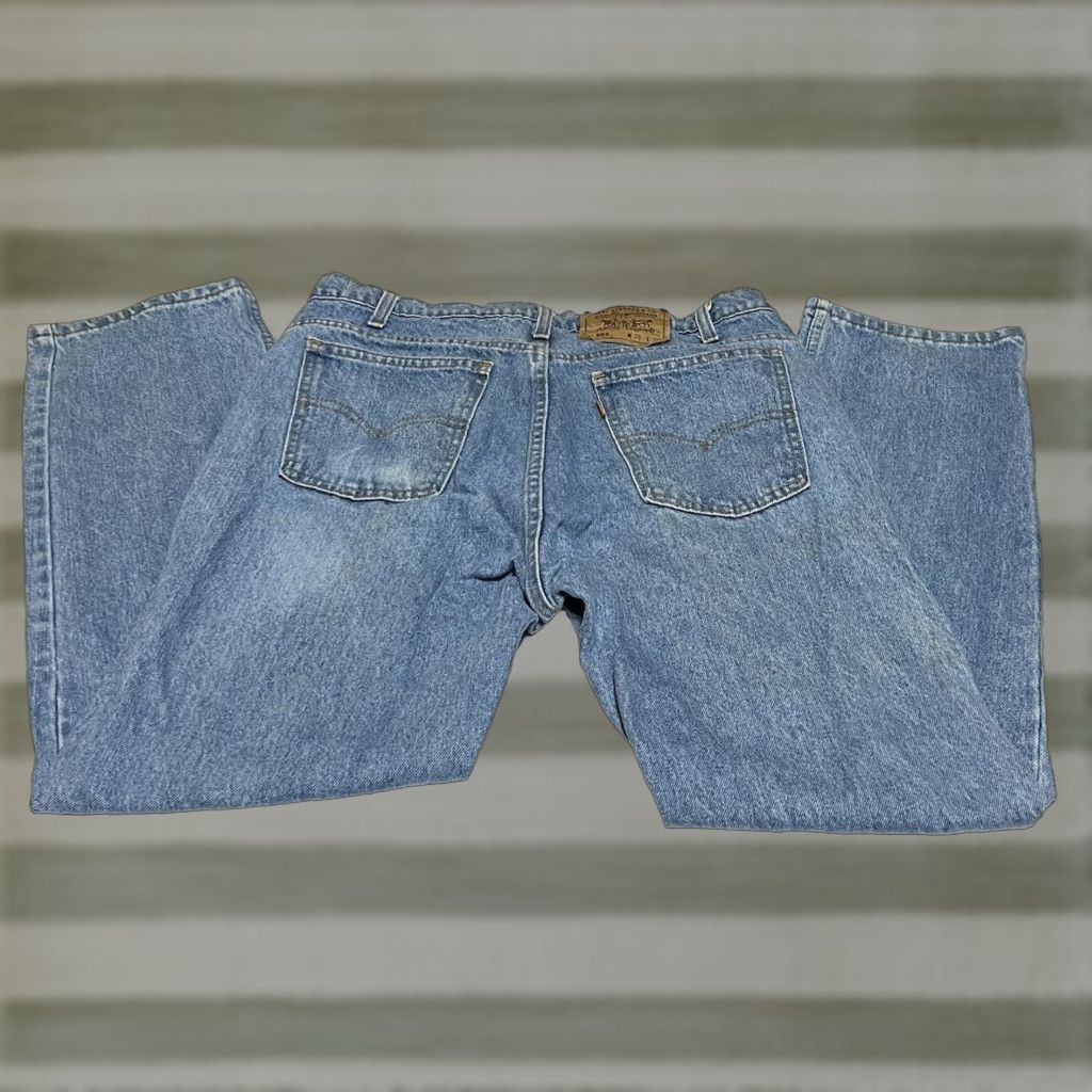 Levi's VINTAGE Levi's 505 Orange Tab Jeans Mens Tag 36x30 Measure 34x29 Stained Denim Blue 90s Mens Regular 34x29 Jeans Size US 34 / EU 50 - 1 Thumbnail