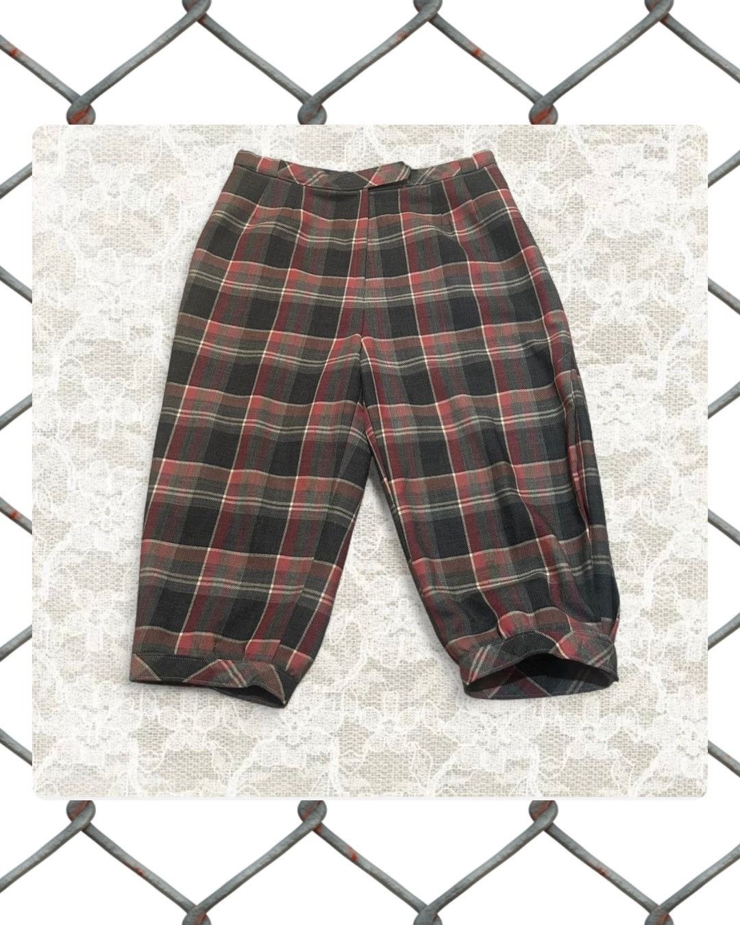 Other vintage red and black tartan golfing pants Size 31" - 1 Thumbnail