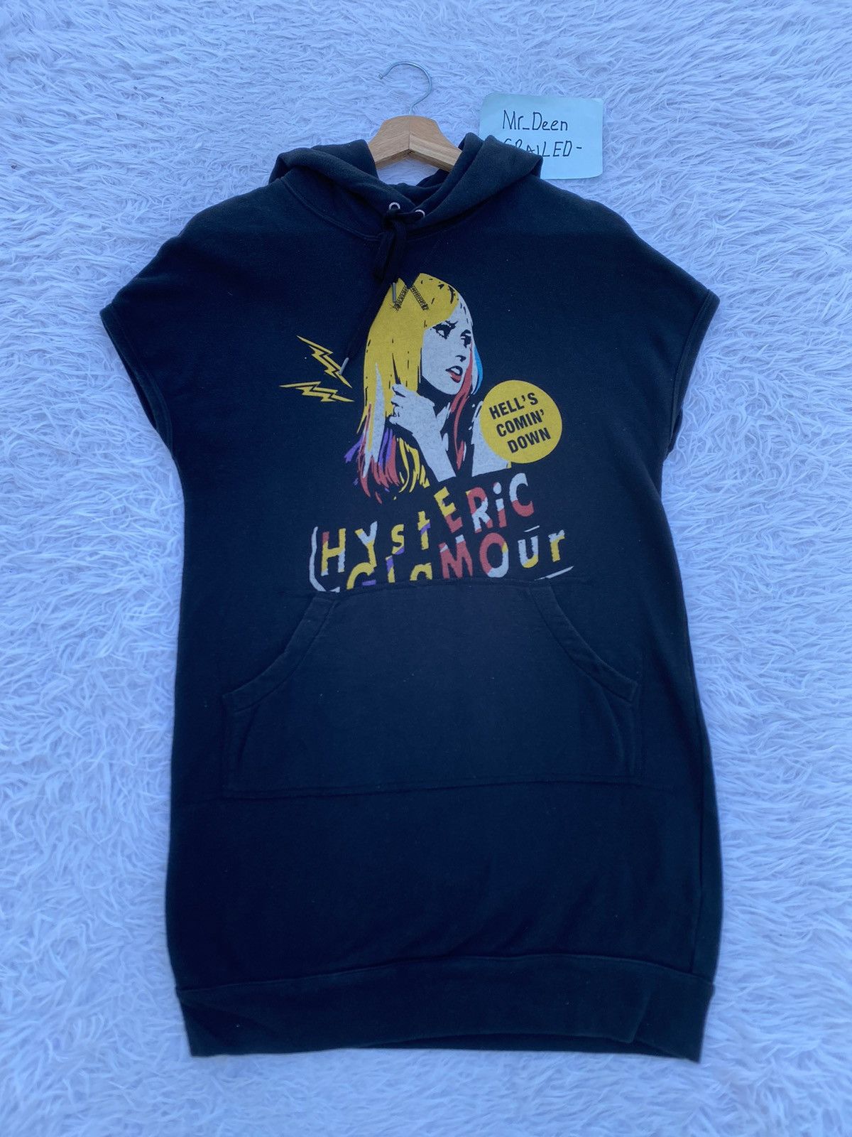 Hysteric Glamour Rare Hysteric Glamour Sleeveless Hooded Hell’s Comim’ Down’ Size US S / EU 44-46 / 1 - 2 Thumbnail