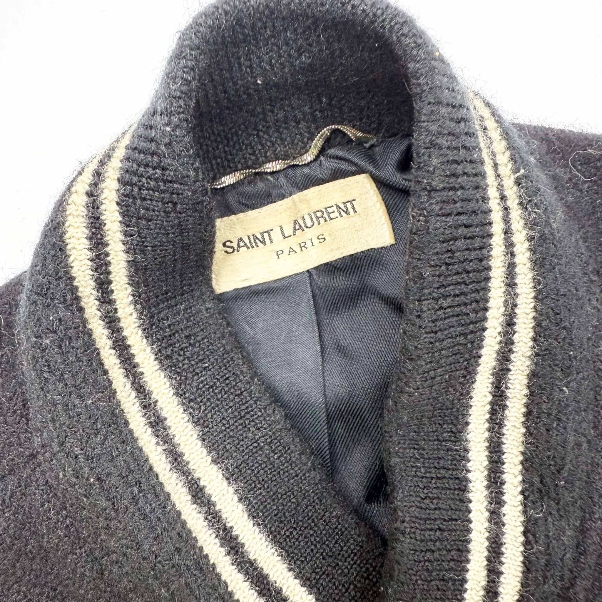 Hedi Slimane × Saint Laurent Paris SAINT LAURENT BLACK WOOL TEDDY JACKET - IT46 Size US S / EU 44-46 / 1 - 5 Thumbnail