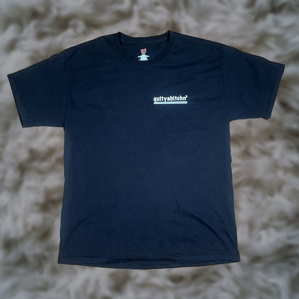 Hanes Hanes T-Shirt Mens L Black CrewNeck Short Sleeve Regular Size Hanes Printed? (keep: avoid new info) Size US L / EU 52-54 / 3 - 1 Thumbnail