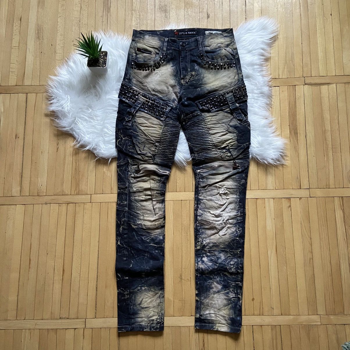 If Six Was Nine 📌Crazy Cipo & Baxx Vintage Avant Garde Acid Wash Jeans Size US 30 / EU 46 - 1 Thumbnail