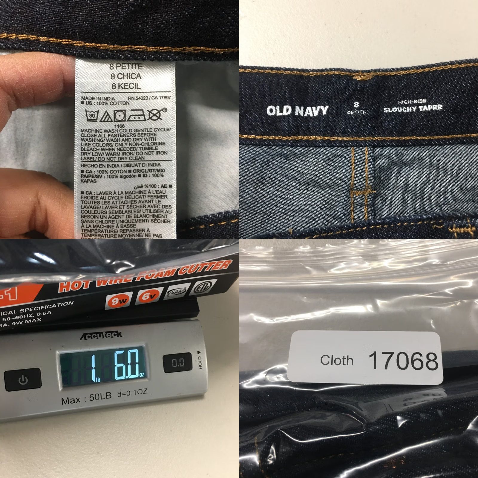 Old Navy Old Navy Jeans Womens 8 Petite Slouchy Taper Blue Dark Wash 34x23.5 Regular 100% Cotton Jeans Size 30" / US 8 / IT 44 - 9 Thumbnail