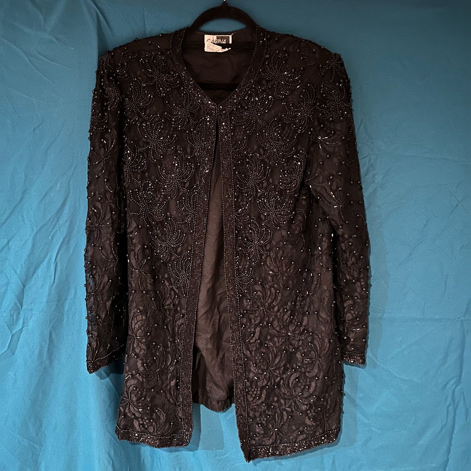 Other Carina 80's vintage beaded jacket Size L / US 10 / IT 46 - 1 Thumbnail
