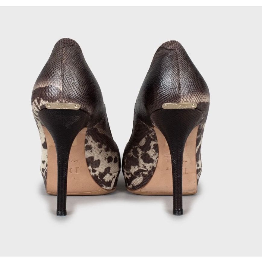 Dior Christian Dior Miss Dior Karung Leather Pumps Sz.38.5 Size US 7.5 / IT 37.5 - 4 Thumbnail