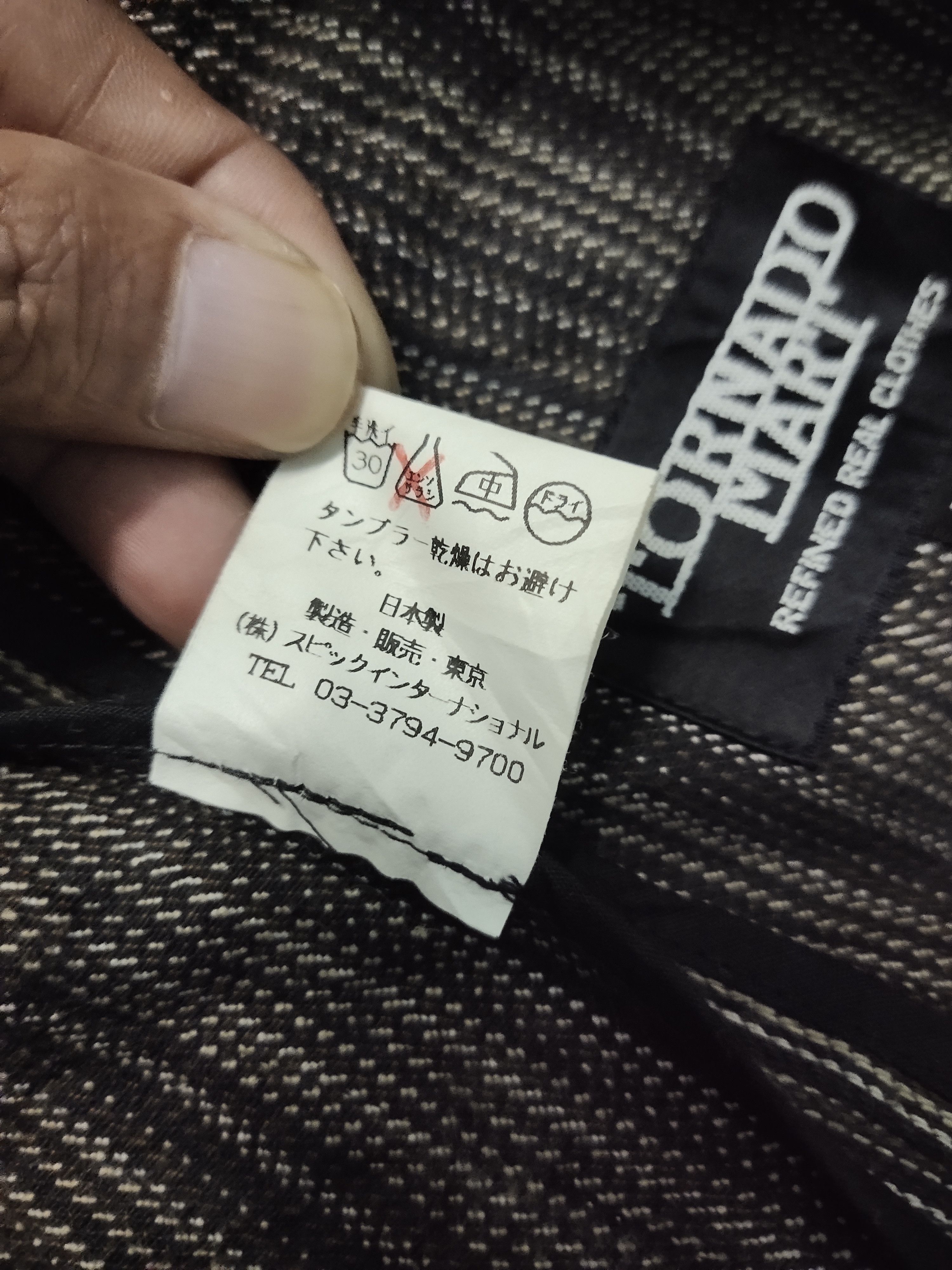 20471120 × Japanese Brand × Tornado Mart Tornado Mart Hard Cotton Denim Jacket Size L / US 10 / IT 46 - 5 Thumbnail