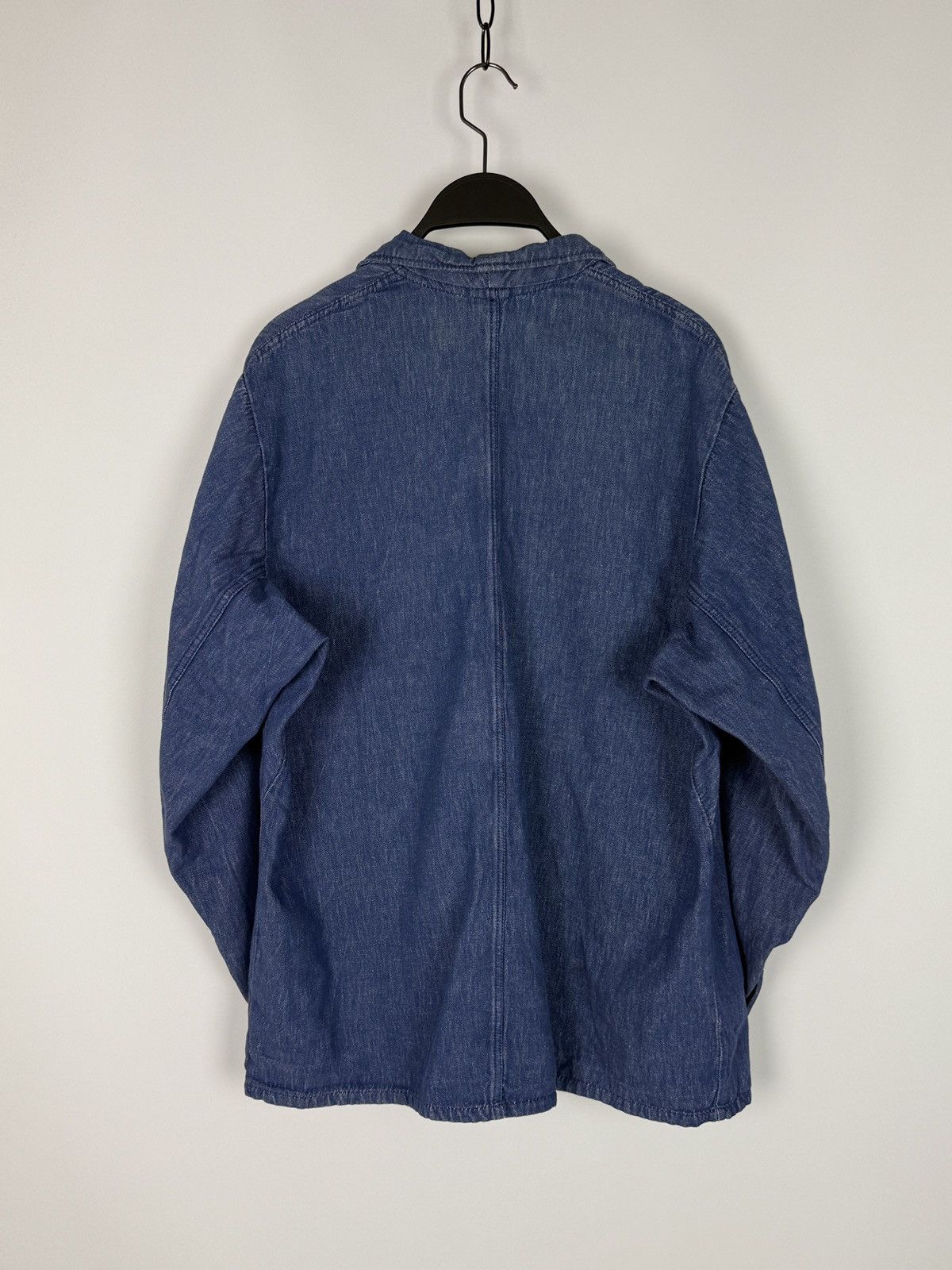 Le Laboureur 70s 80s Vintage Worker German Denim Work Chore Jacket Size US L / EU 52-54 / 3 - 10 Thumbnail
