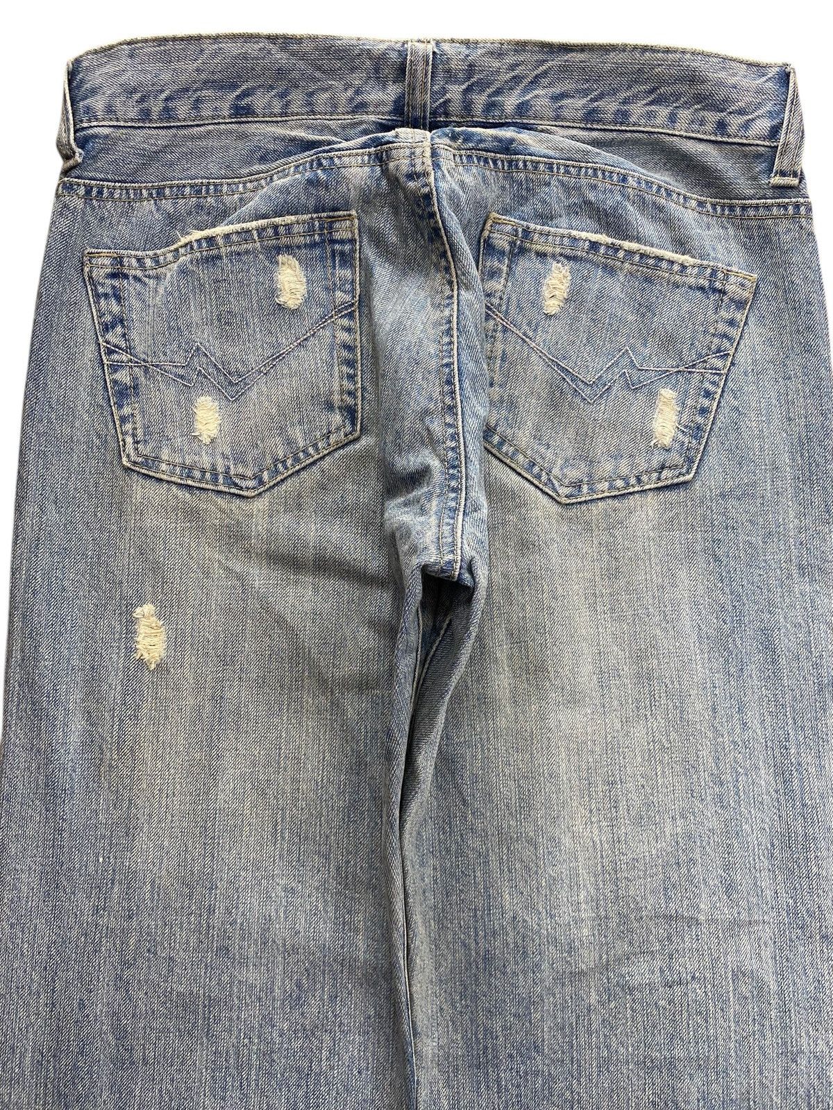 Japanese Brand Japanese Brand Light Wash Ripped Style Straight Leg Jeans Size US 30 / EU 46 - 4 Thumbnail