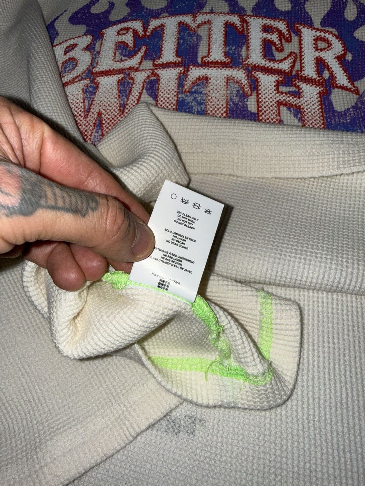 Better With Age Thermal graphic logo shirt Size US M / EU 48-50 / 2 - 6 Thumbnail