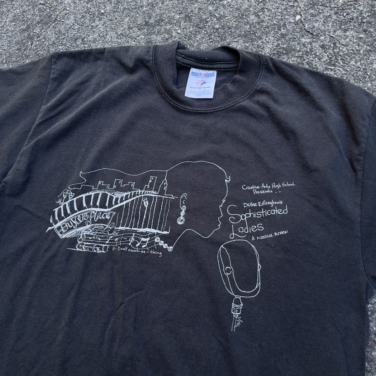 Hanes × Vintage Vintage CAPA DUKE ELLINGTON JOSEPHINE BAKER Shirt Size US L / EU 52-54 / 3 - 2 Thumbnail