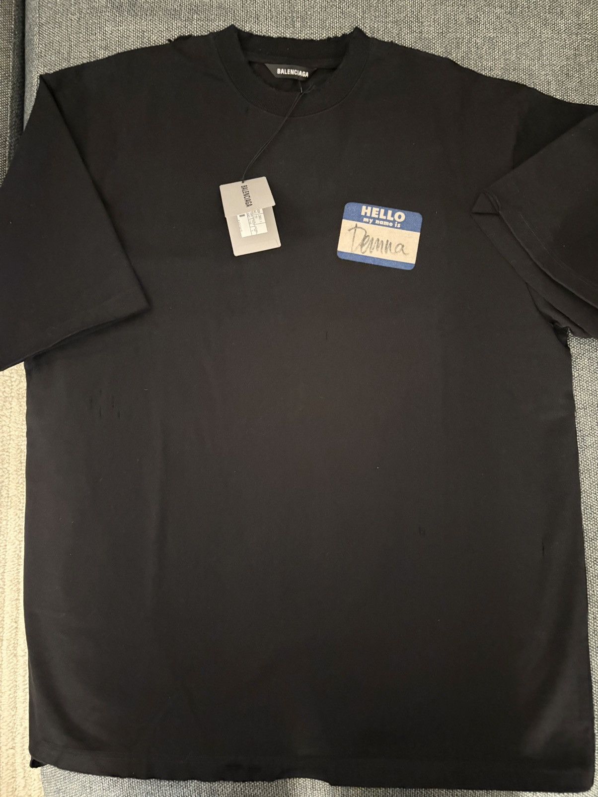 Balenciaga Balenciaga “Hello My Name is Demna” T-shirt Size US S / EU 44-46 / 1 - 2 Thumbnail