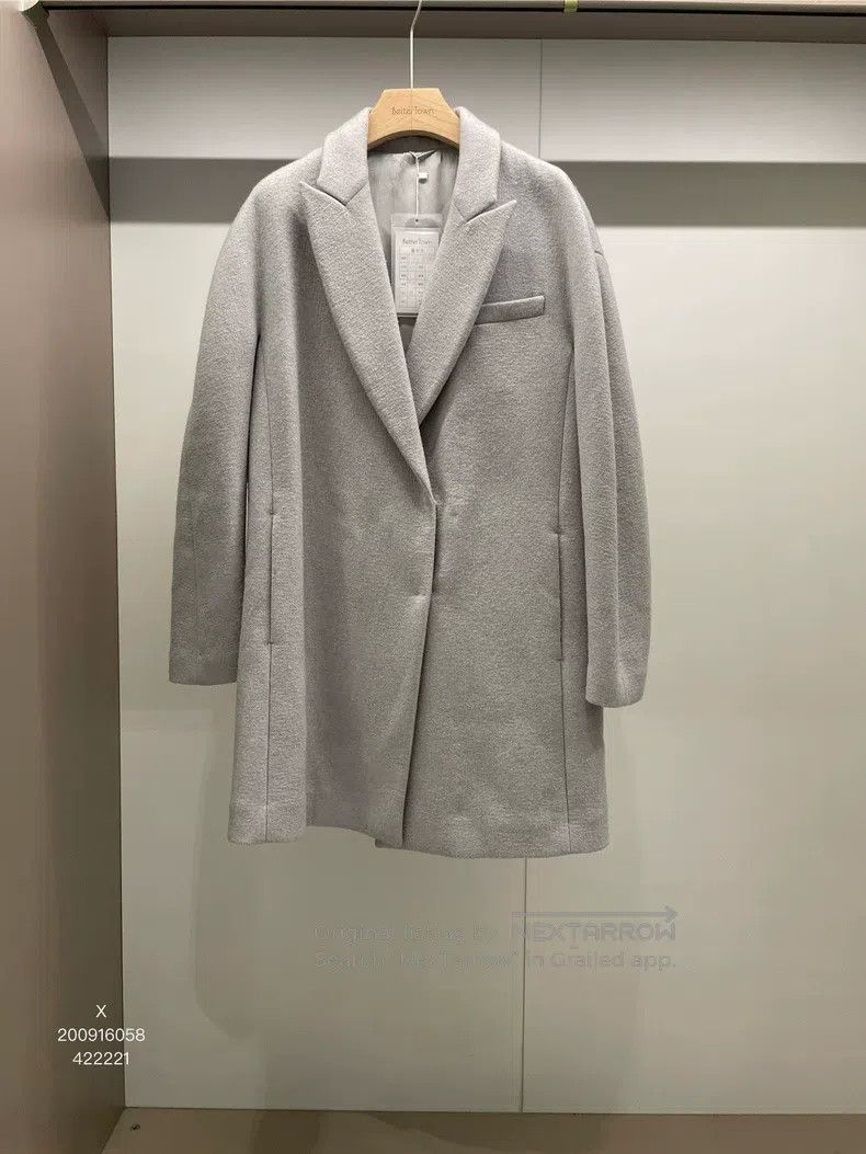 Brunello Cucinelli Brunello Cucinelli Gray Wool Cashmere Coat Size US M / EU 48-50 / 2 - 1 Thumbnail