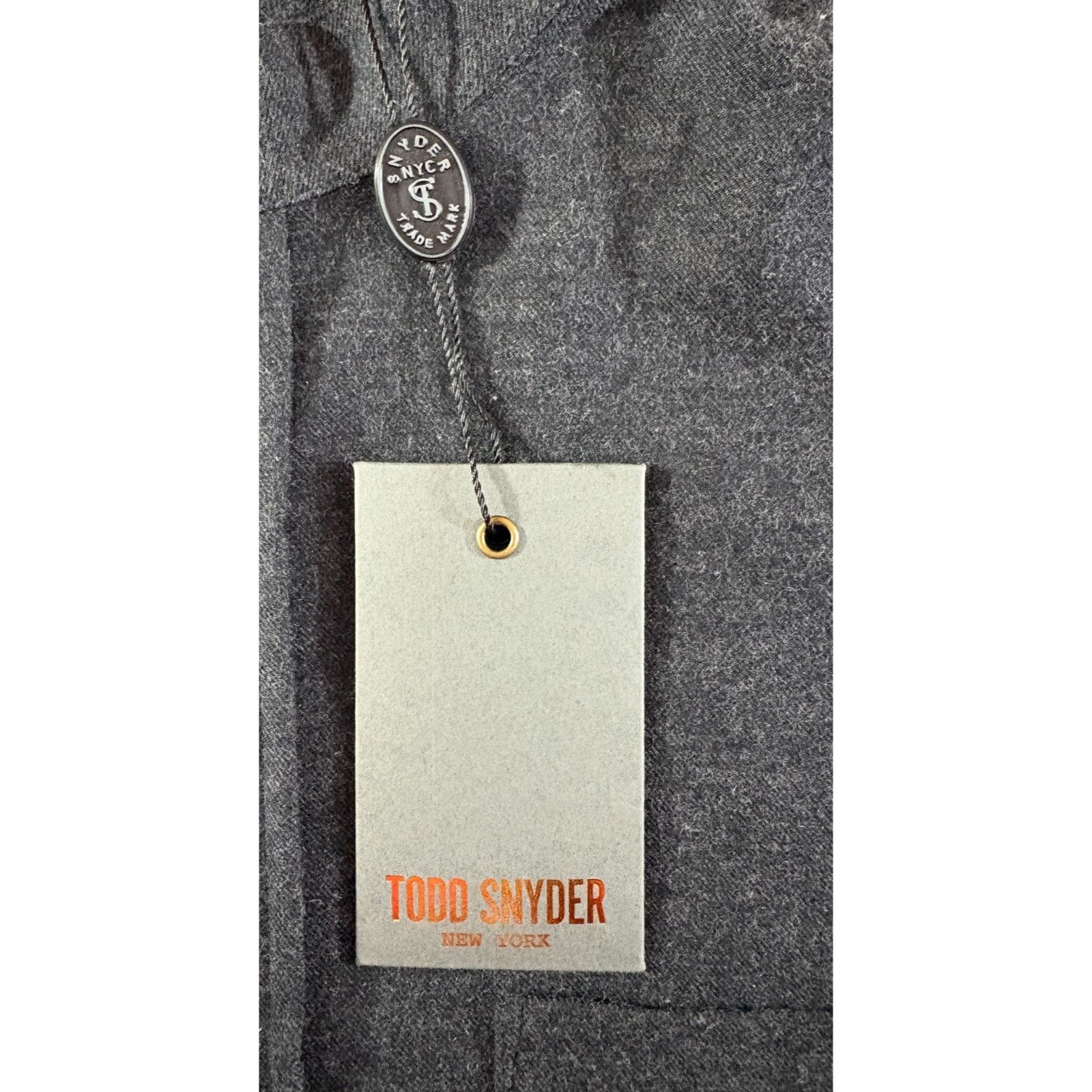 Todd Snyder Todd Snyder Band Collar flannel Shirt size L color dark grey Size US L / EU 52-54 / 3 - 3 Thumbnail