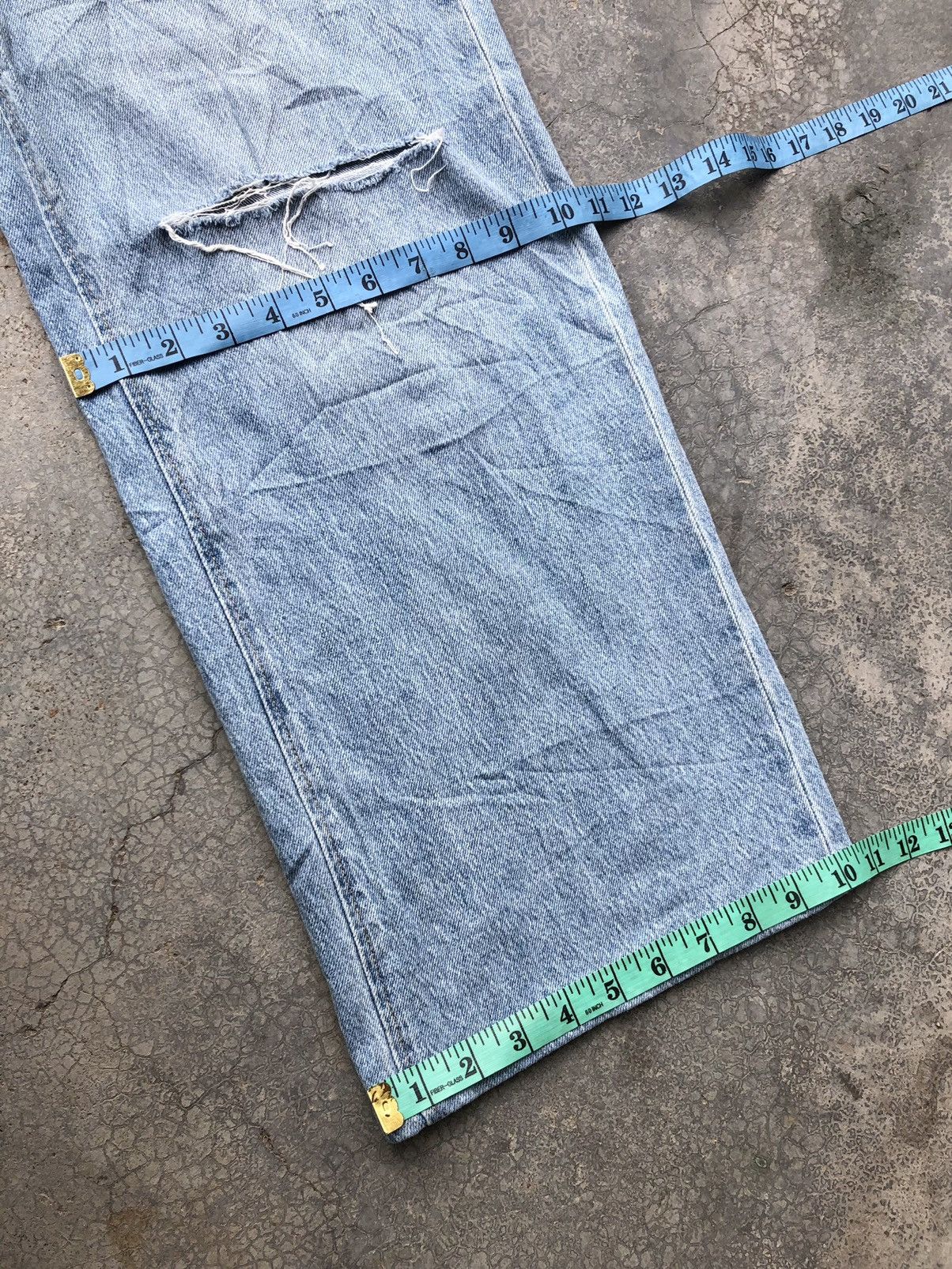 GU BAGGY DISTRESSED DENIM BY GU Size US 29 - 7 Thumbnail
