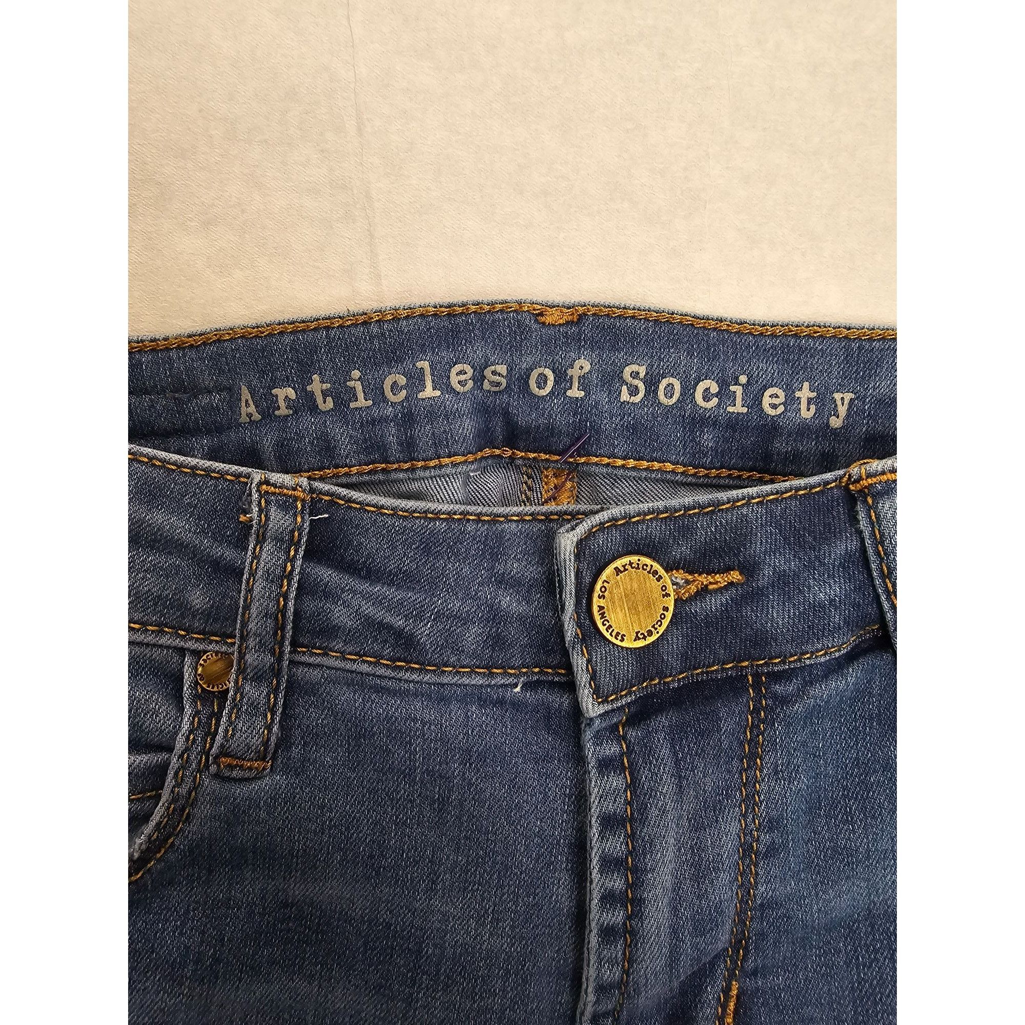 Other Articles Of Society Women's pleated Skinny Jeans Size 25 Size US 26 / EU 42 - 3 Thumbnail