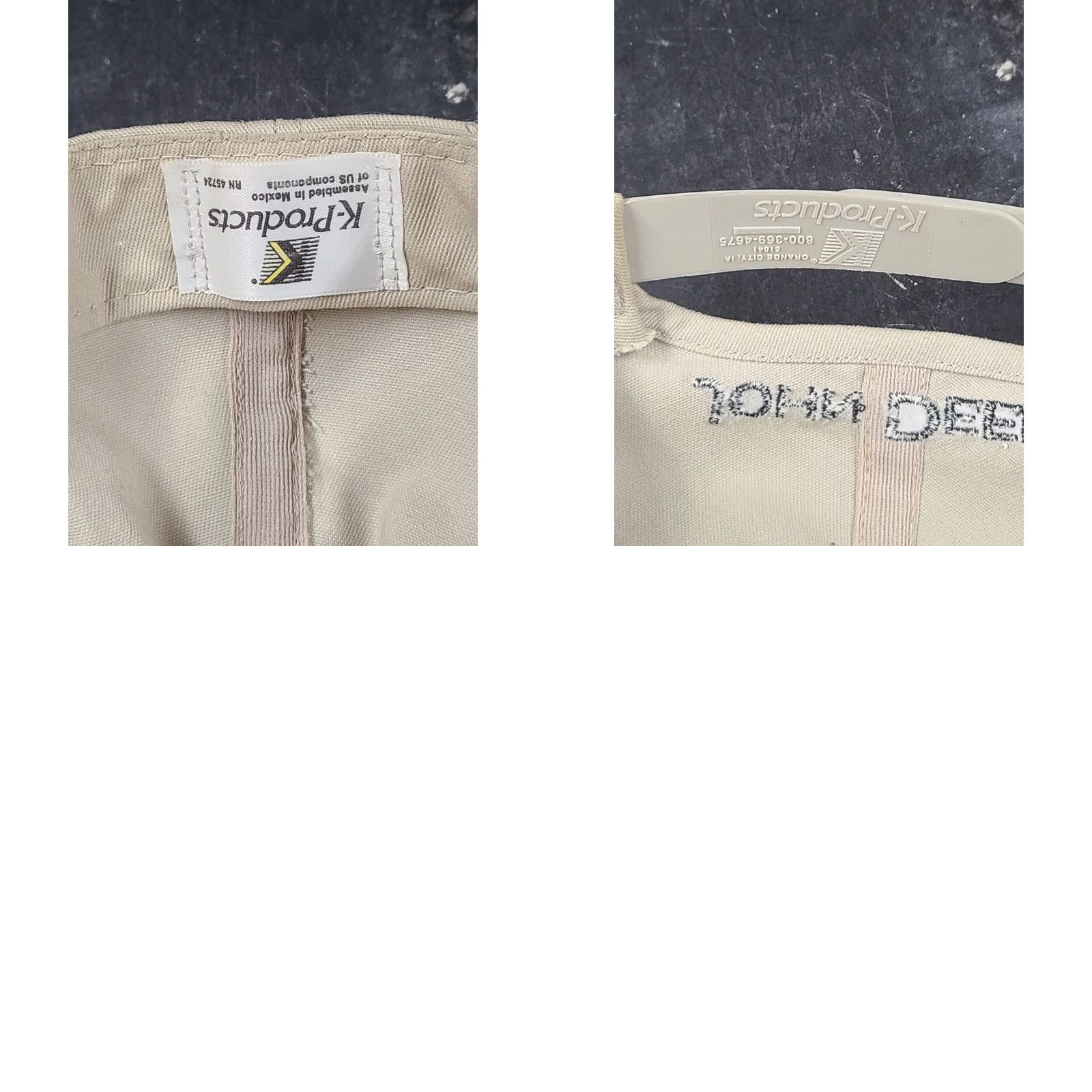John Deere VINTAGE John Deere K-Products Snapback Baseball Cap Hat Beige Cotton Canvas Adjustable Mens HKP Country Theme ?> Size ONE SIZE - 9 Thumbnail