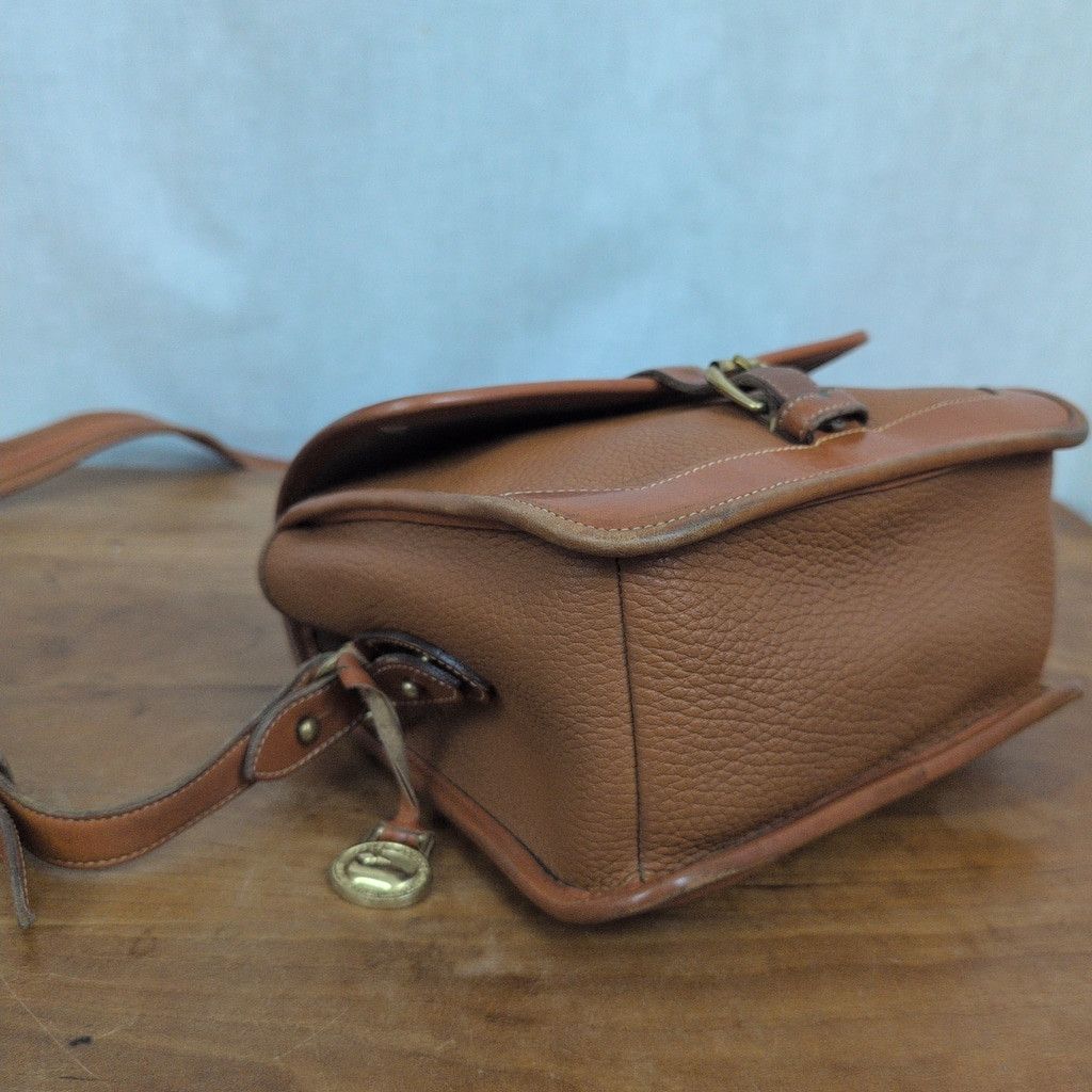 Dooney & Bourke × Vintage Vintage Dooney & Bourke AWL Crossbody Brown Purse Size ONE SIZE - 3 Thumbnail