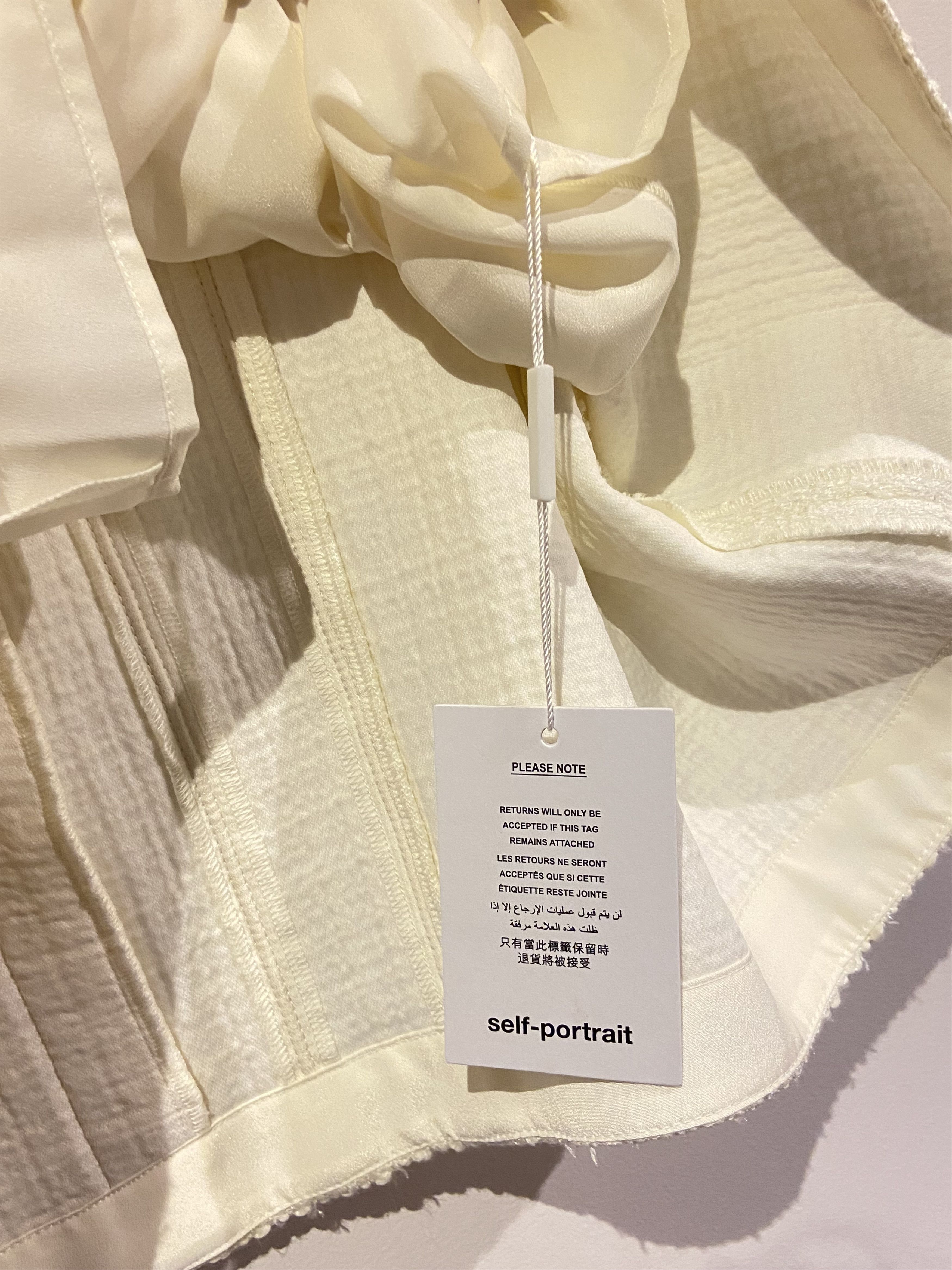 Self-Portrait Self-Portrait Bridal Bouclé Minidress, Short Sleeve Size M / US 6-8 / IT 42-44 - 19 Thumbnail