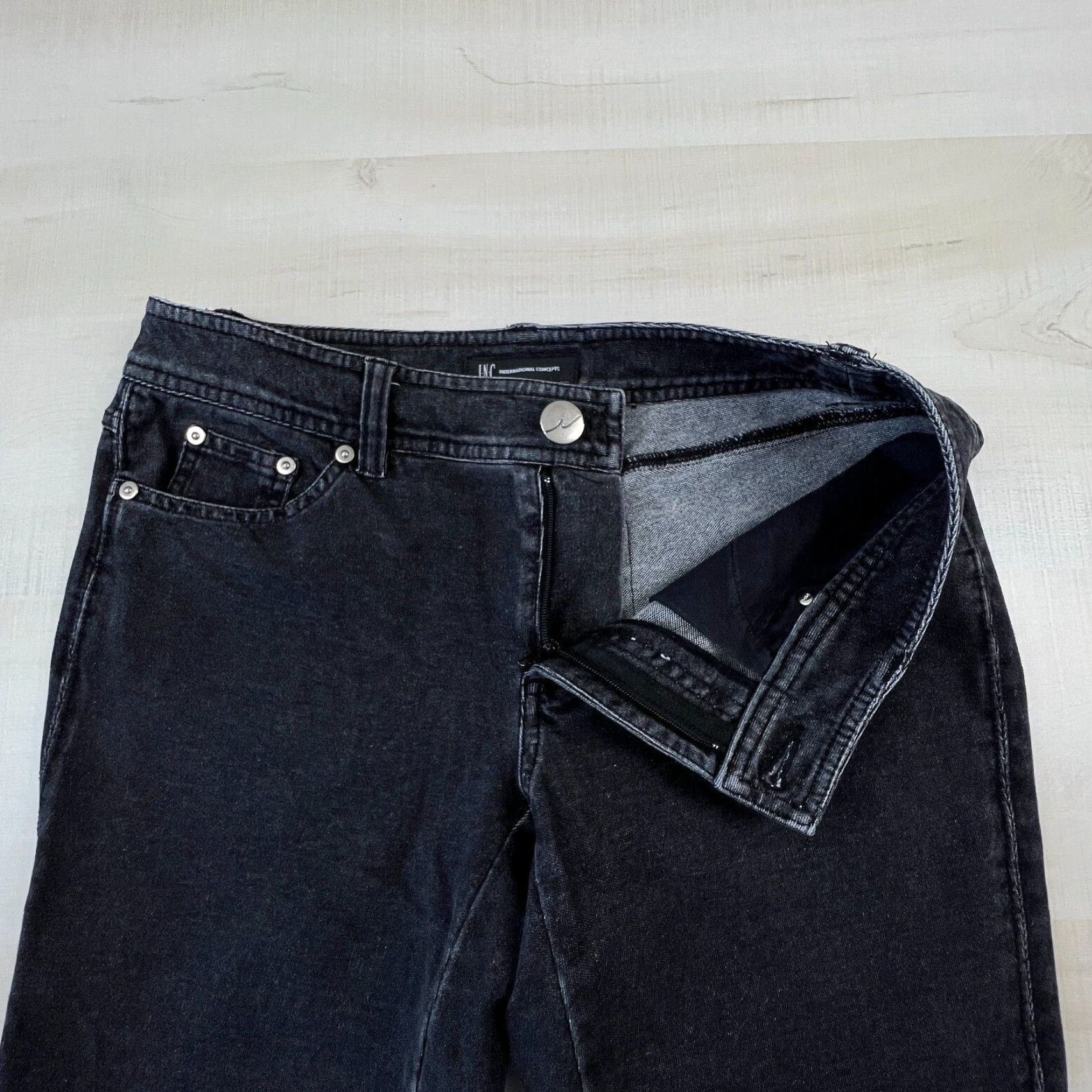 Vintage INC International Concepts Womens Black Skinny Jeans 2 28x27 Low Rise Stretch Size 26" / US 2 / IT 38 - 3 Thumbnail