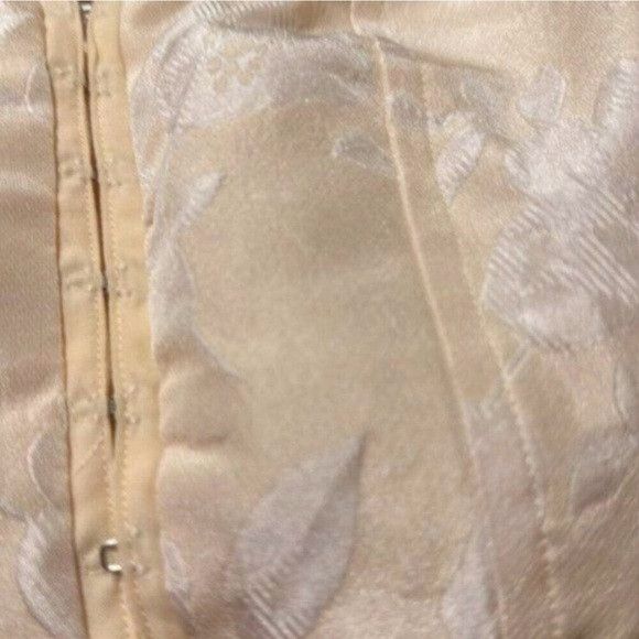 For Love & Lemons Cream Square Neck Wedding Dress Puff Sleeve Brocade Cottage Size M / US 6-8 / IT 42-44 - 8 Thumbnail