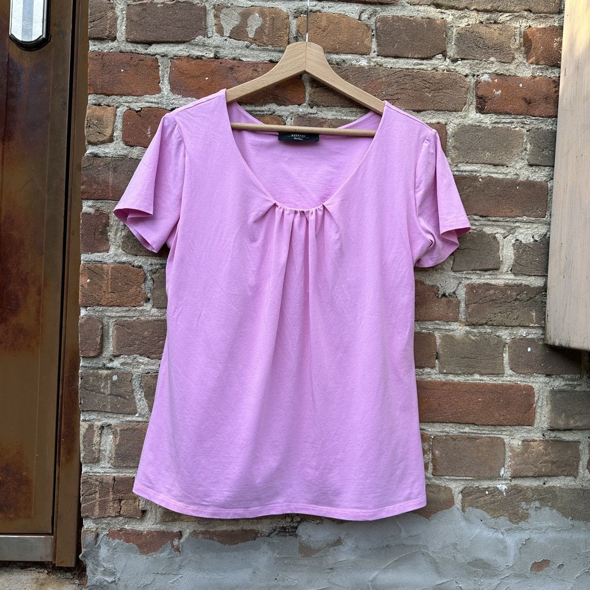 Weekend Max Mara Max Mara Weekend Pink T-Shirt Basic Blank Designer Size M / US 6-8 / IT 42-44 - 1 Thumbnail